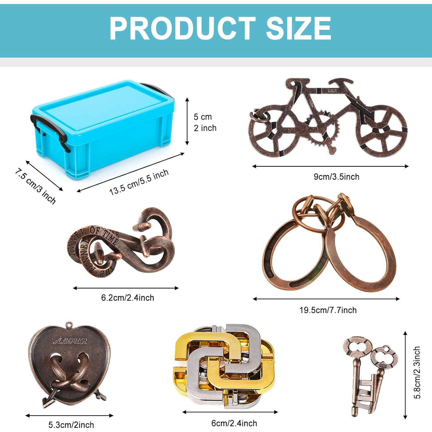 Rompecabezas de Metal 6PCS Sanya Nengyang Juguete Lógico