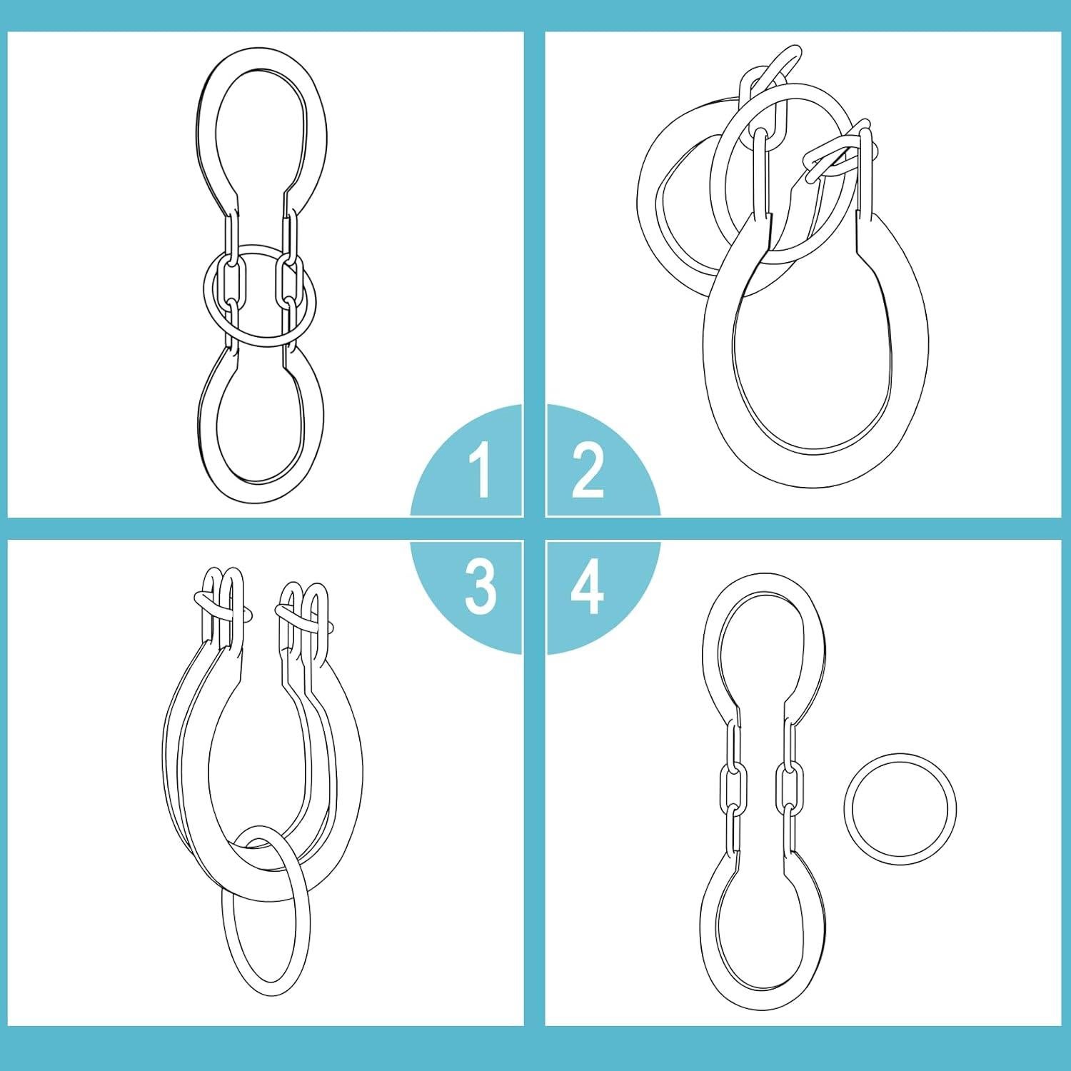 Rompecabezas de Metal 6PCS Sanya Nengyang Juguete Lógico