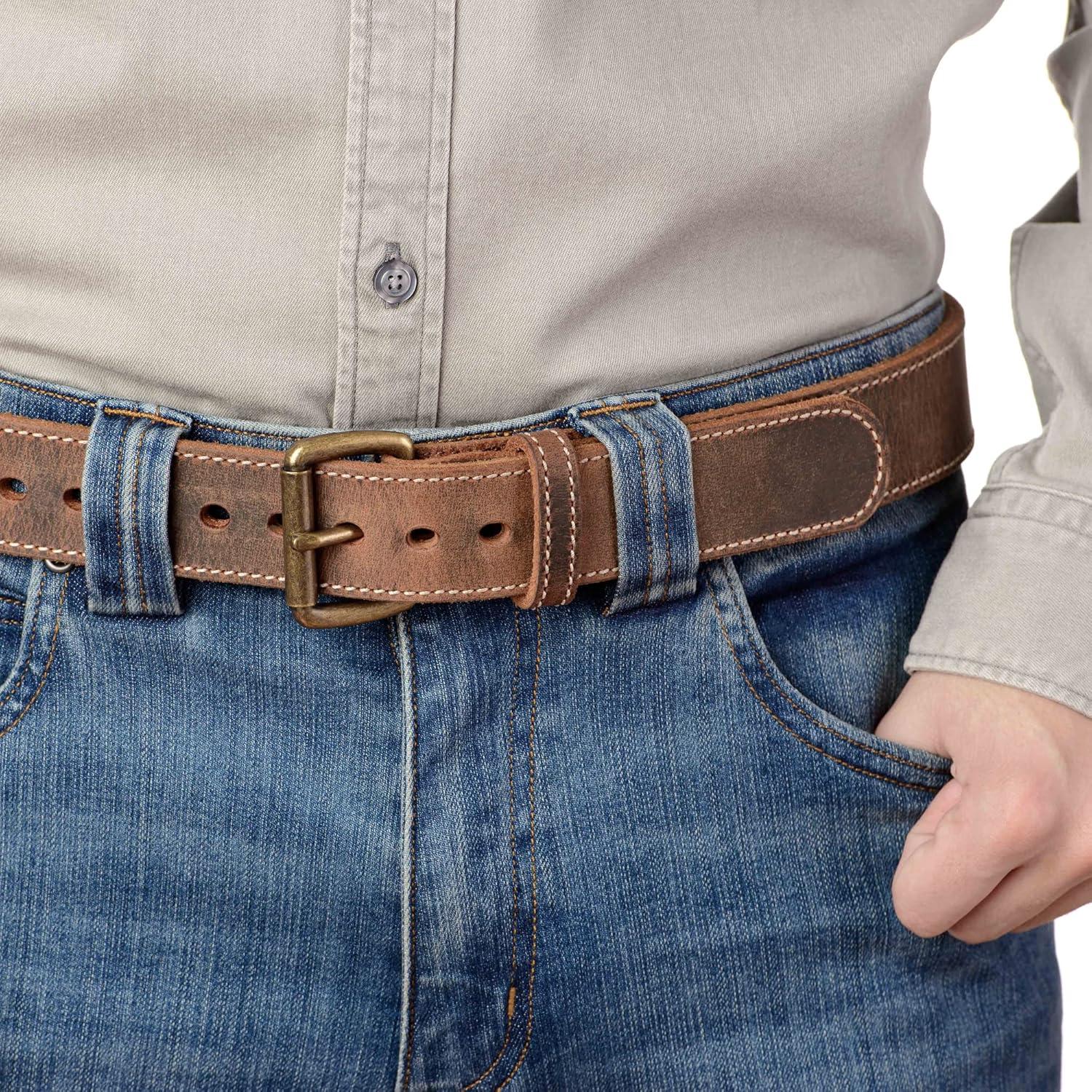 Cinturón Bullhide de cuero para hombres 1.5" ancho resistente