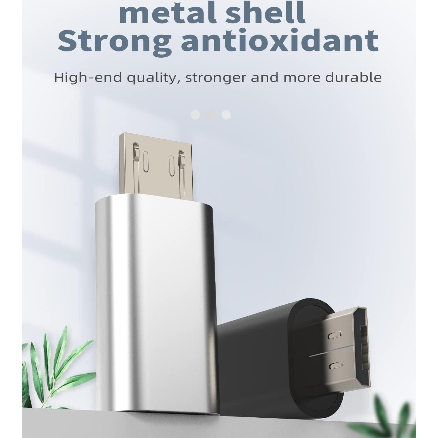 Adaptador Lightning Femenino a Micro USB Masculino 3Pack - HOYULLI