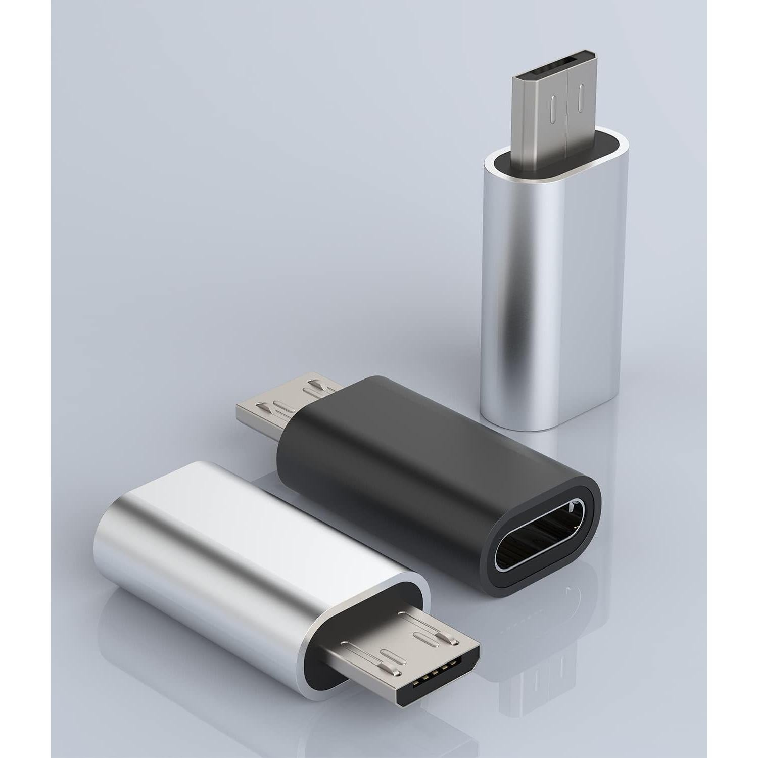 Adaptador Lightning Femenino a Micro USB Masculino 3Pack - HOYULLI