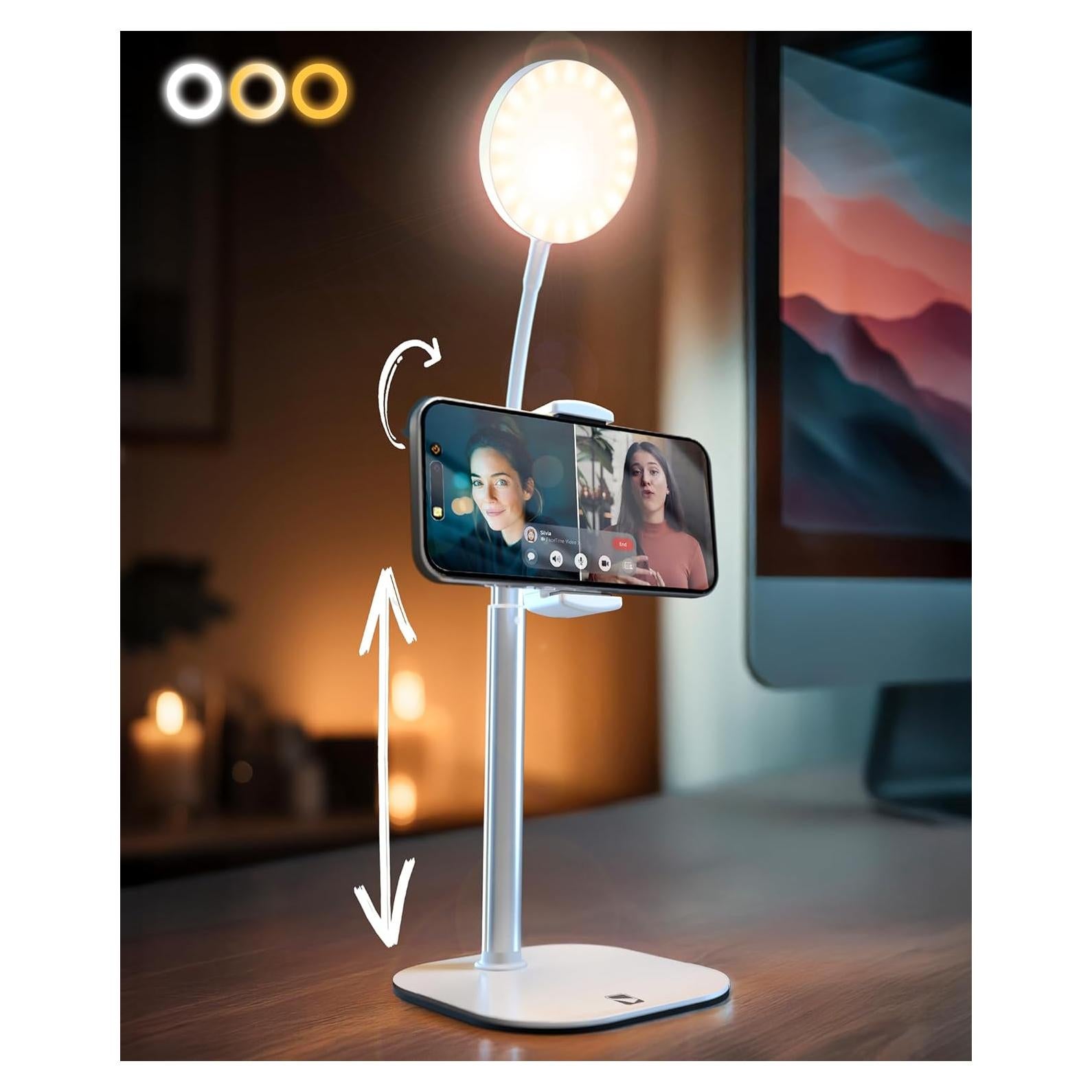 Soporte para Teléfono con Luz LED ChatStand Halo 9-14"