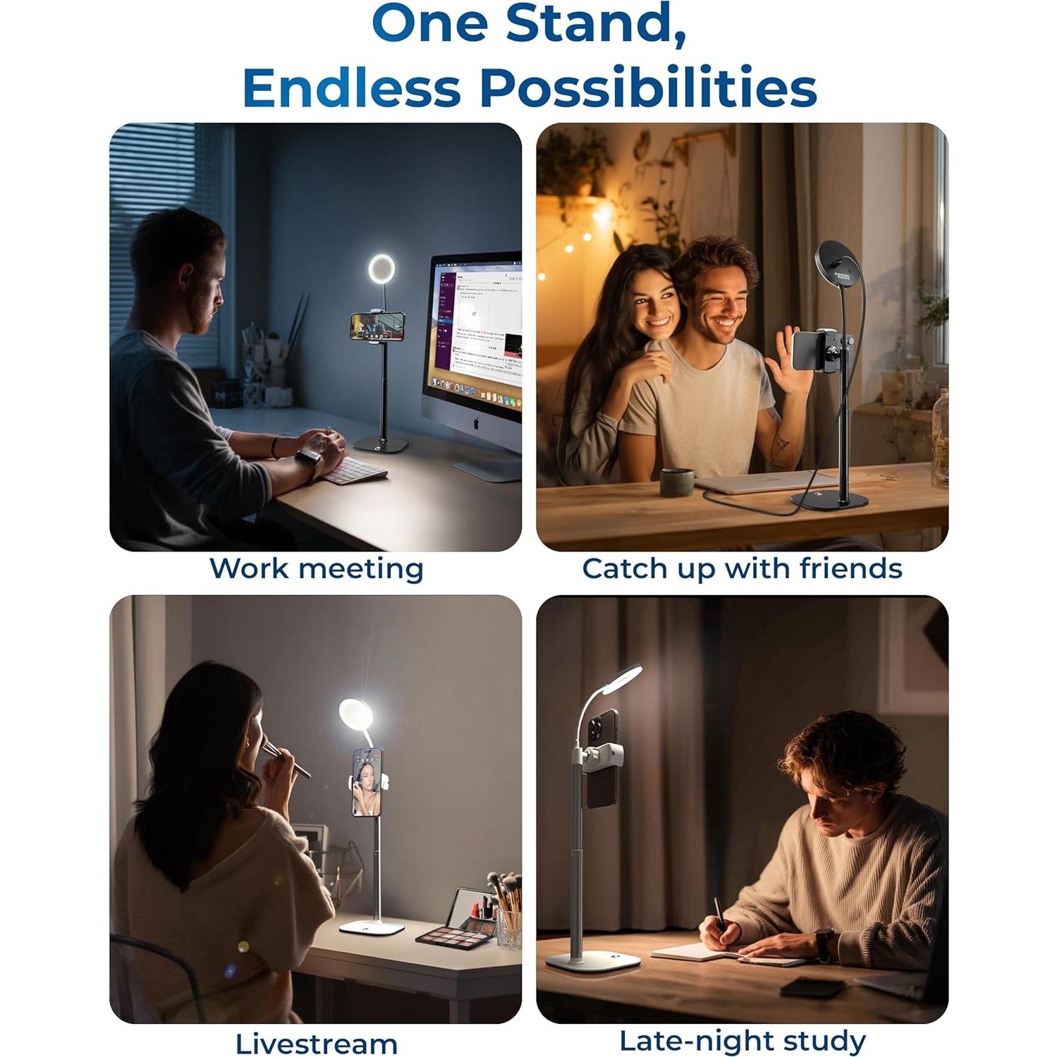 Soporte para Teléfono con Luz LED ChatStand Halo 9-14"