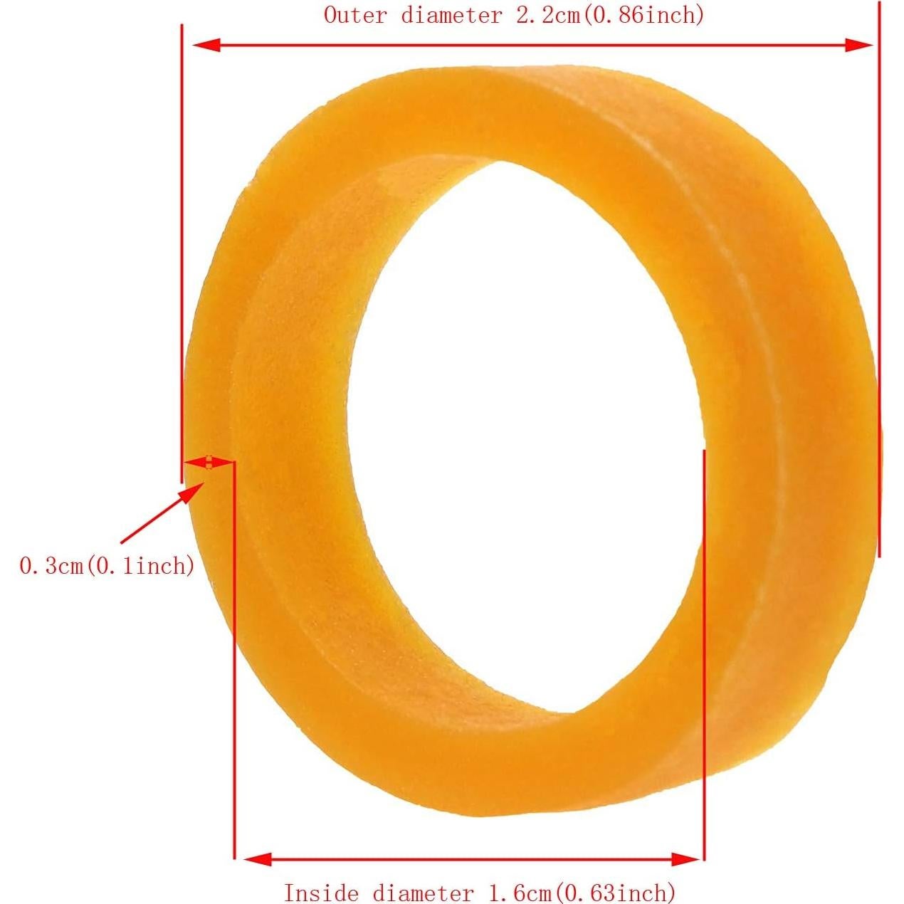 Correas de Silicona Reutilizables ONLYKXY 100 Piezas 16mm ID