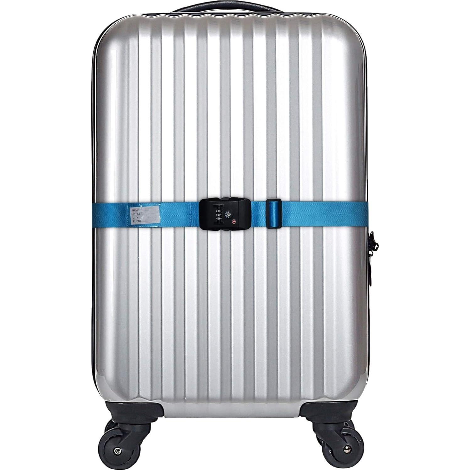 Correa de Equipaje Ajustable AssemHome Azul 90-180 cm TSA