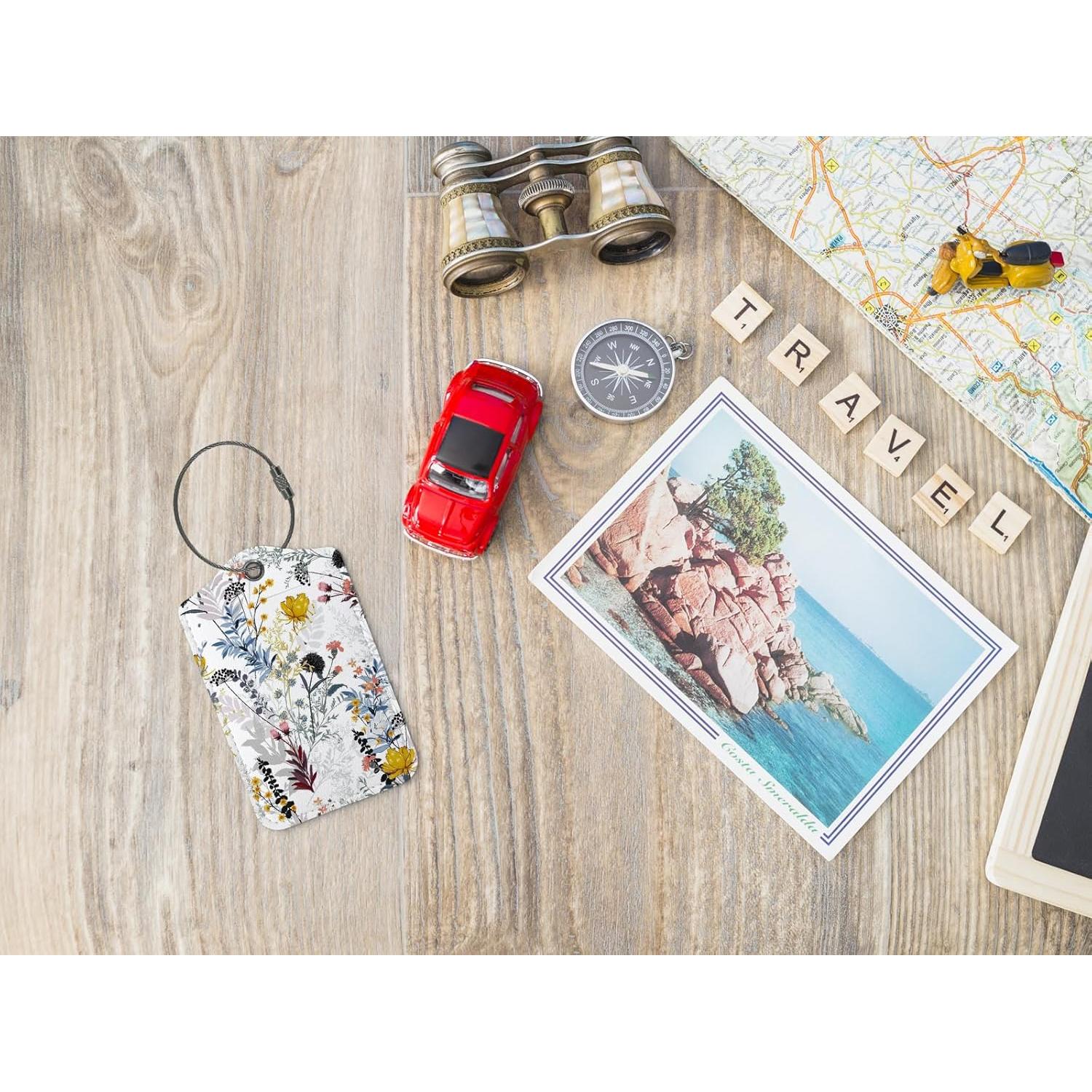 Etiquetas de Equipaje ZFQ Retro Vintage - Paquete de 2, 40.8g