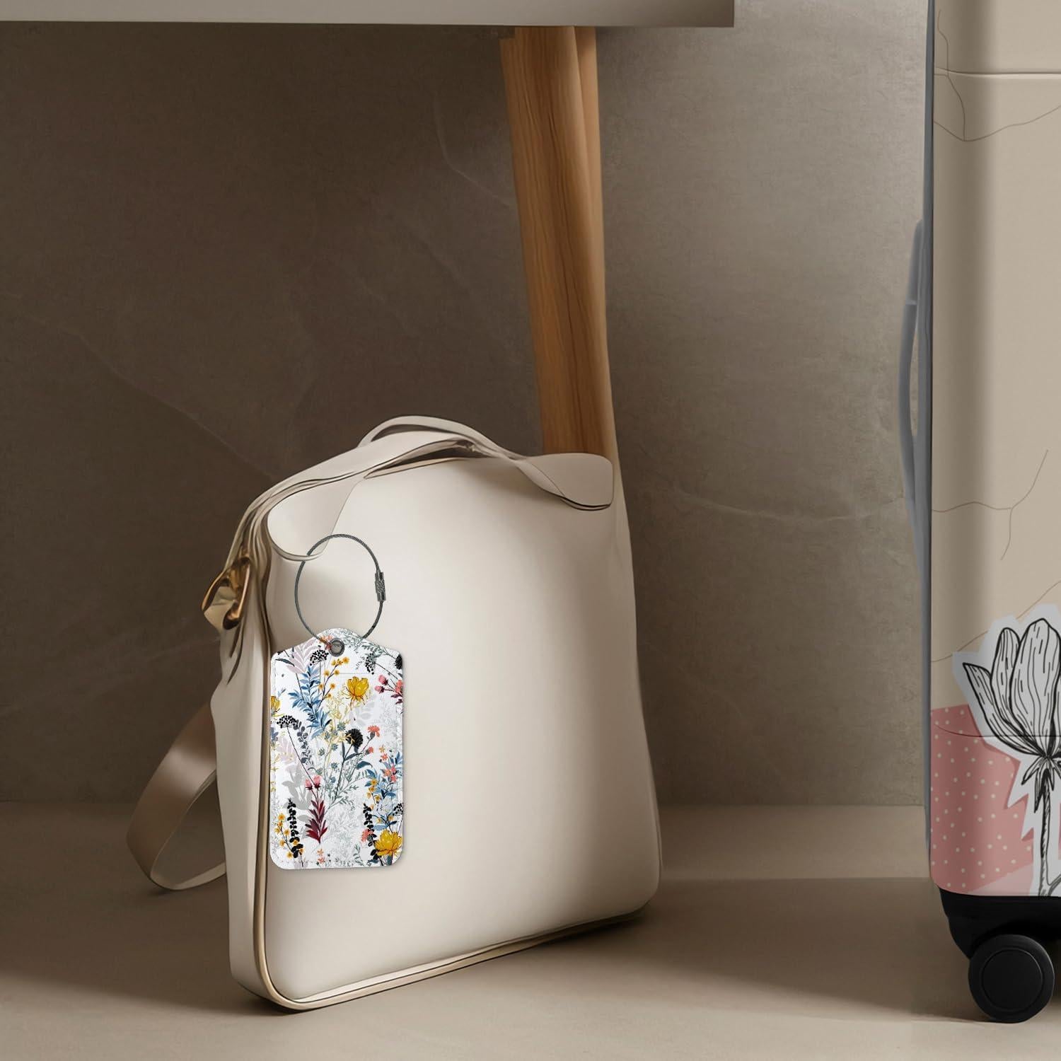 Etiquetas de Equipaje ZFQ Retro Vintage - Paquete de 2, 40.8g