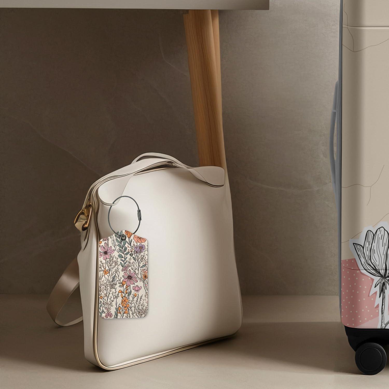 Etiquetas de Equipaje ZFQ Retro Vintage 2 Piezas 7.62x12.7cm