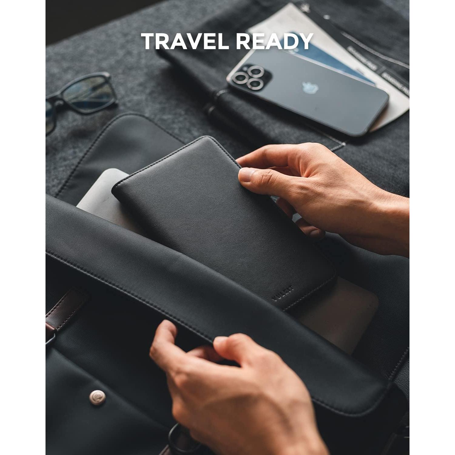 Cartera de Viaje VULKIT con Bloqueo RFID para Hombres y Mujeres