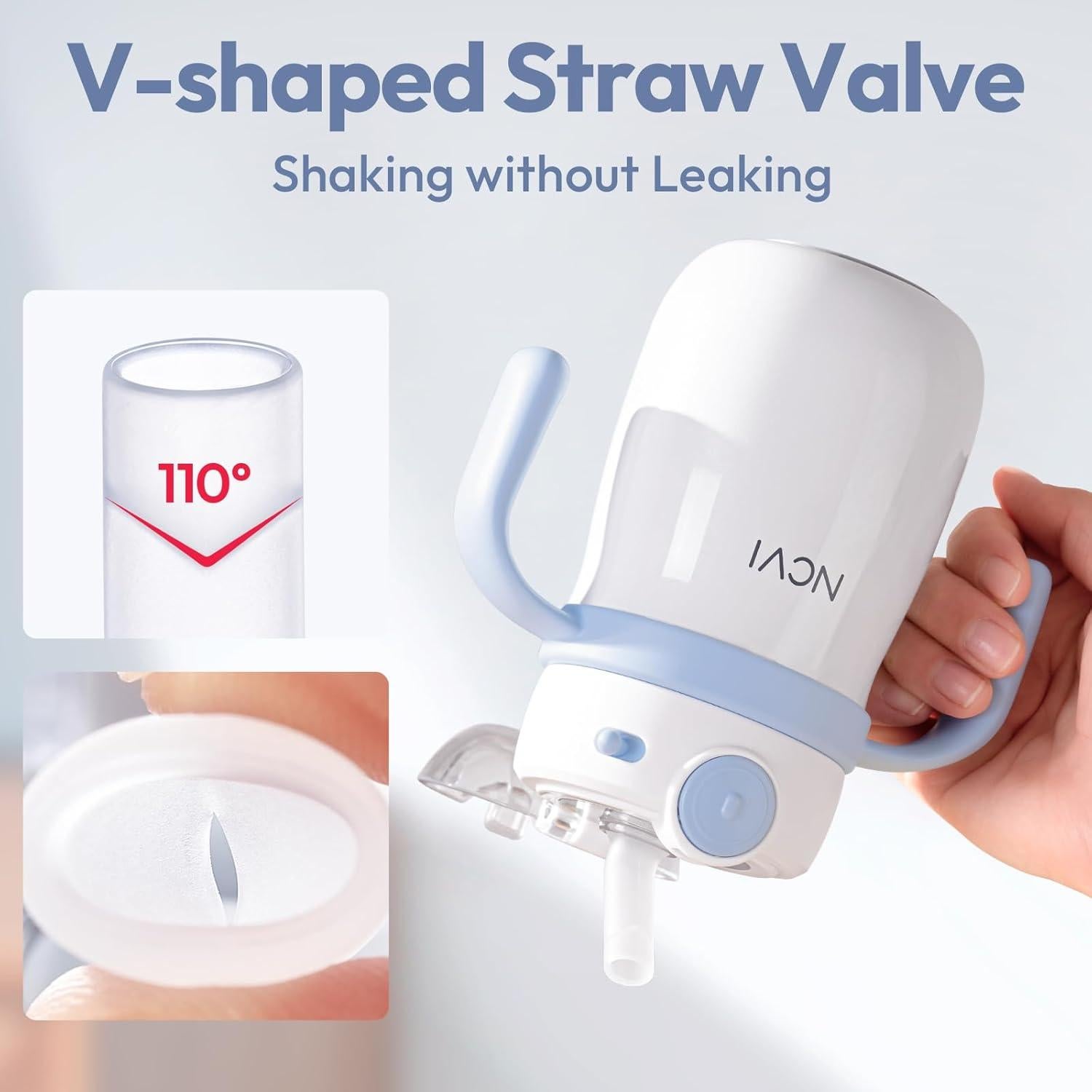 Taza de Acero Inoxidable NCVI para Niños 295ml, Aislada y a Prueba de Derrames