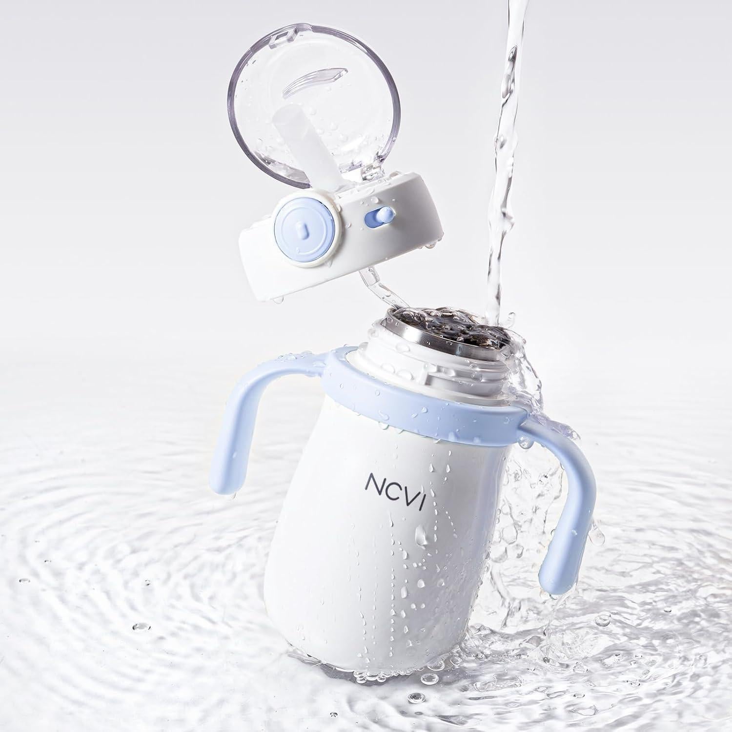 Taza de Acero Inoxidable NCVI para Niños 295ml, Aislada y a Prueba de Derrames