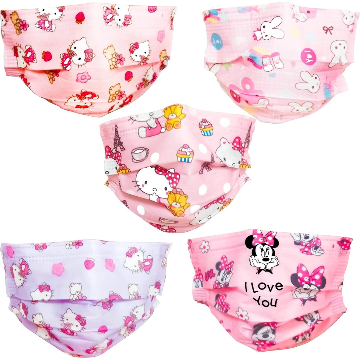 Mascarillas desechables para niños DUASTAR 50 piezas 3 capas