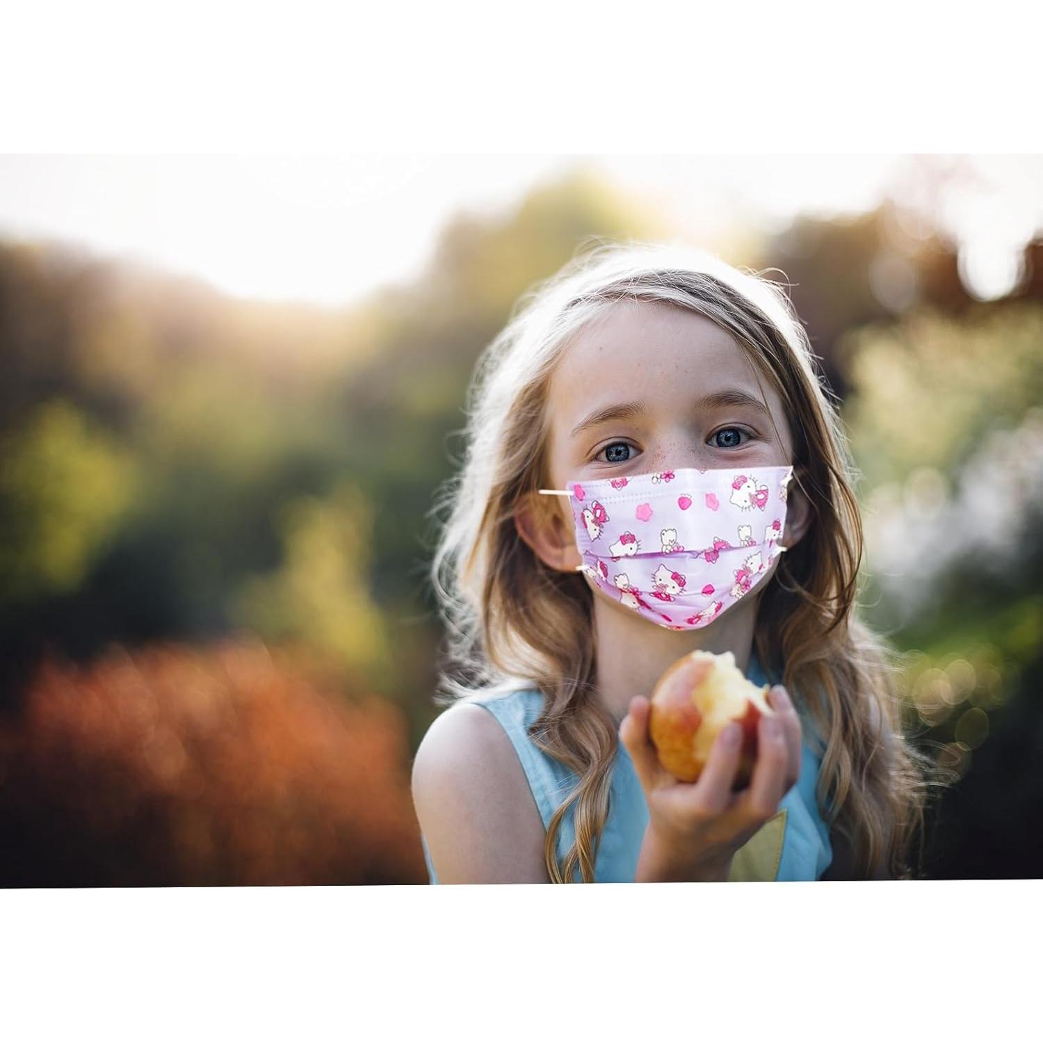 Mascarillas desechables para niños DUASTAR 50 piezas 3 capas