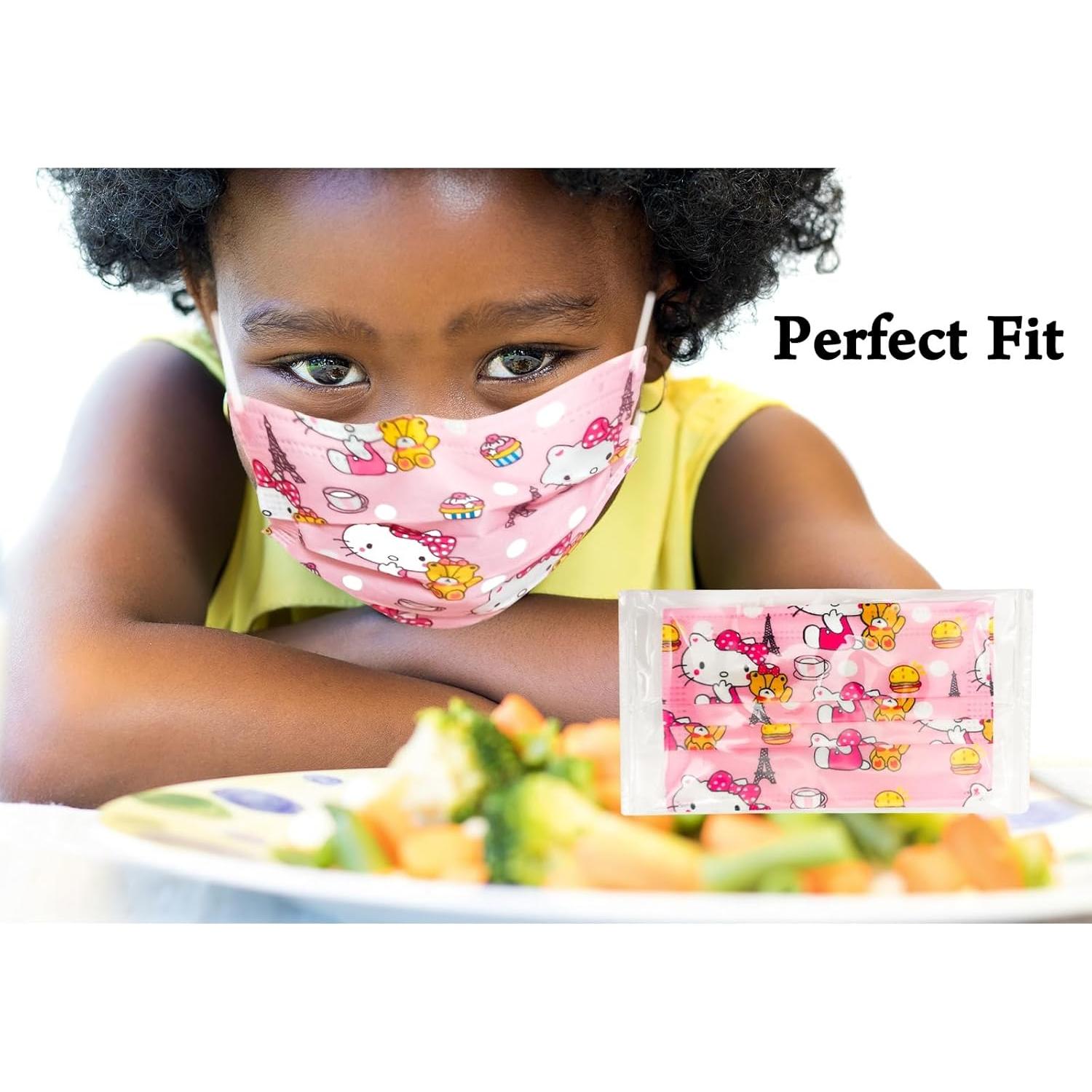 Mascarillas desechables para niños DUASTAR 50 piezas 3 capas