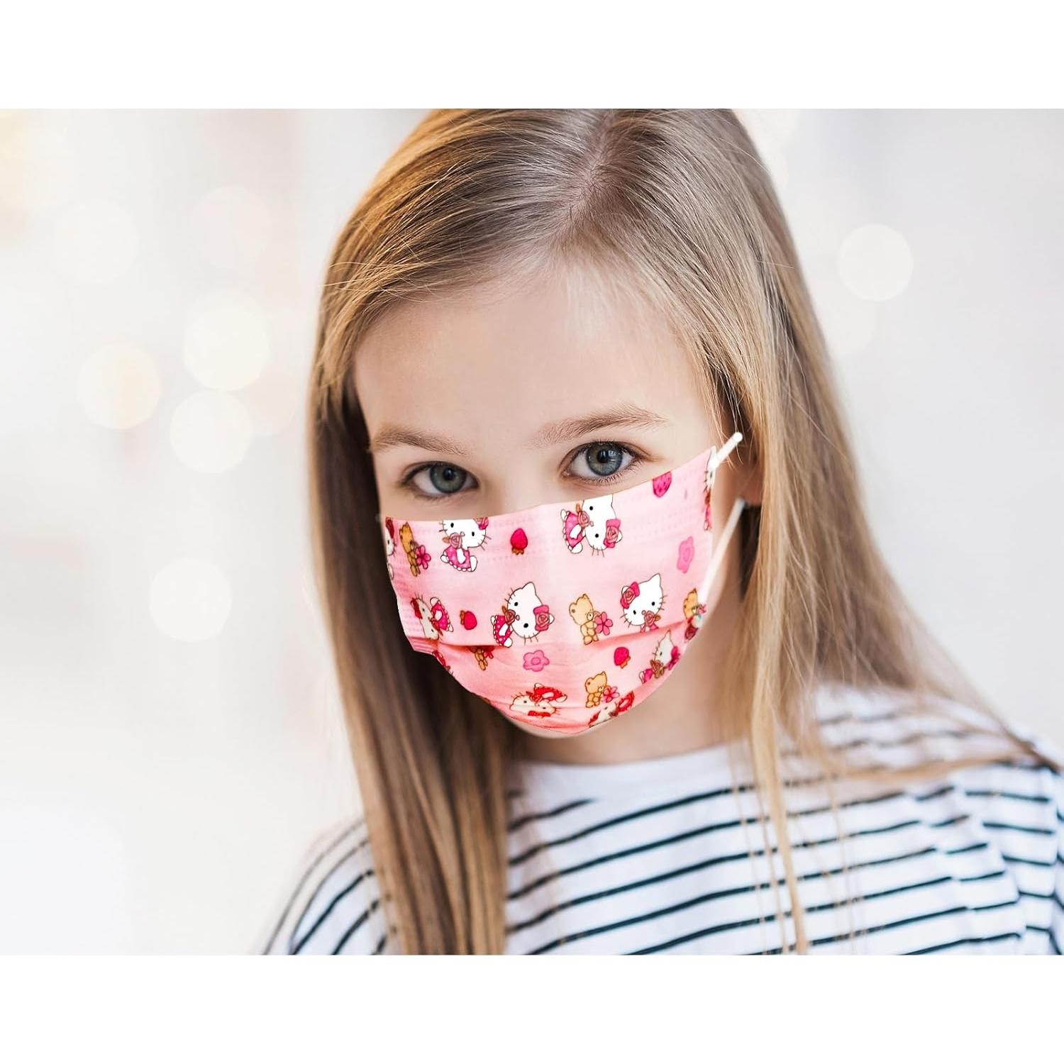 Mascarillas desechables para niños DUASTAR 50 piezas 3 capas