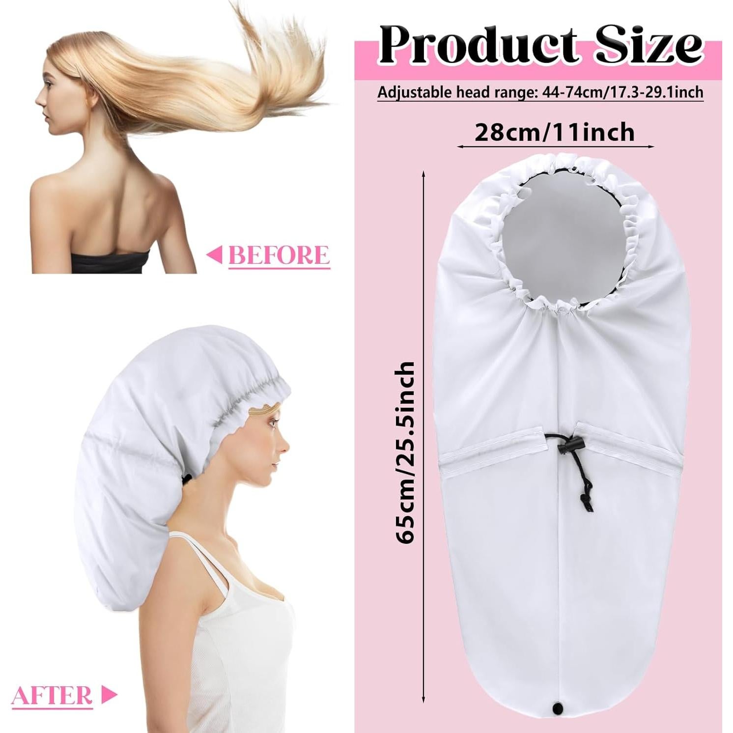 Gorro de Ducha Extra Grande Abeillo para Trenzas y Dreadlocks