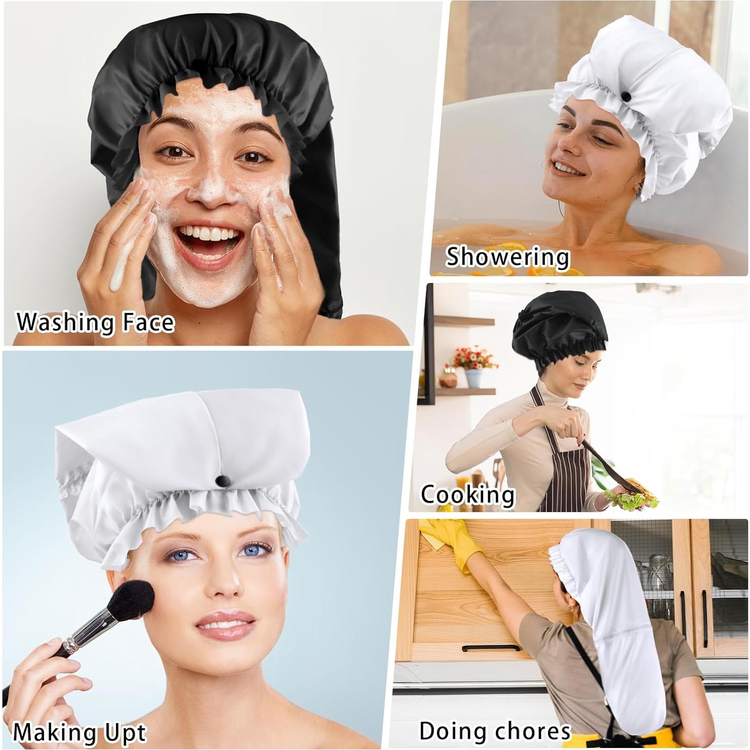 Gorro de Ducha Extra Grande Abeillo para Trenzas y Dreadlocks