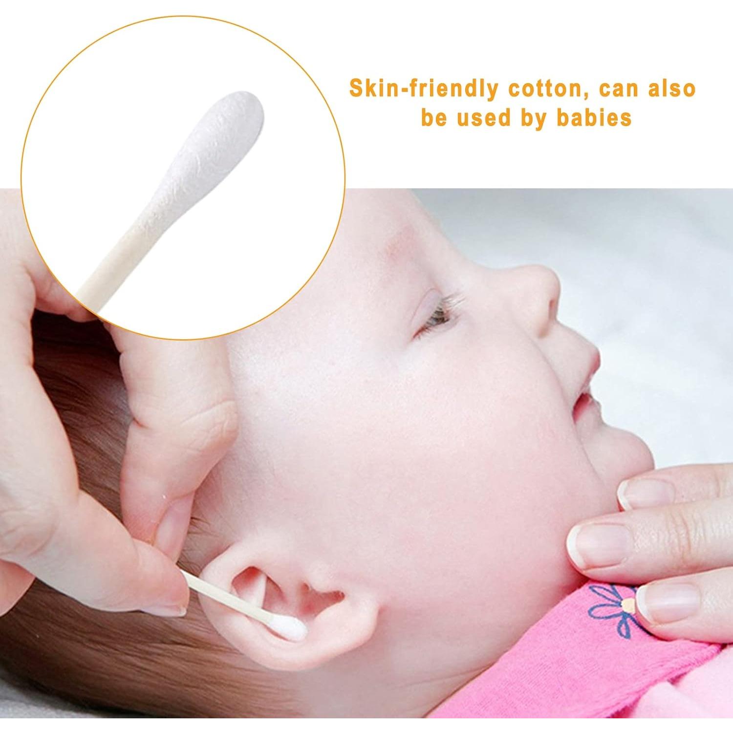 Hisopos de Algodón Biodegradables KRIZJUES 200 Unidades