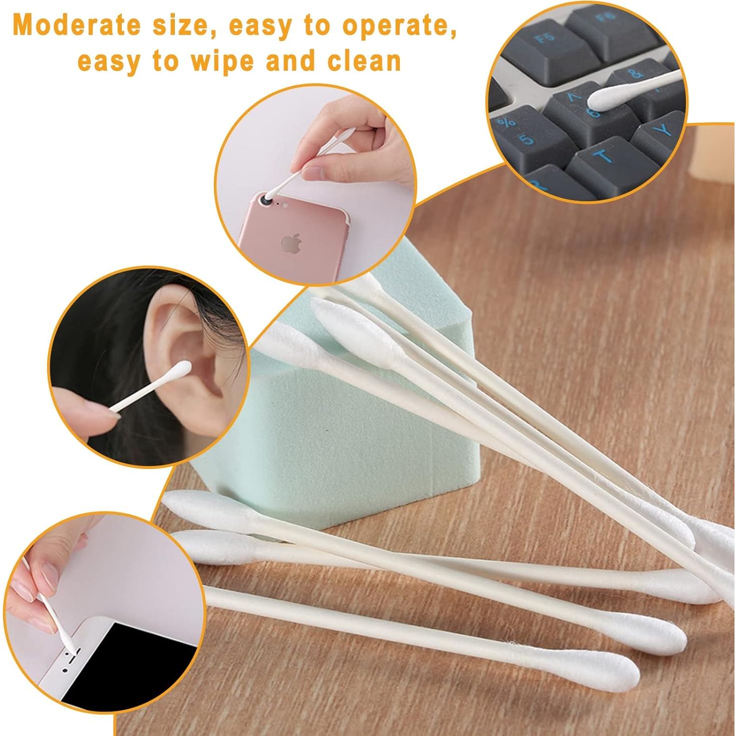 Hisopos de Algodón Biodegradables KRIZJUES 200 Unidades