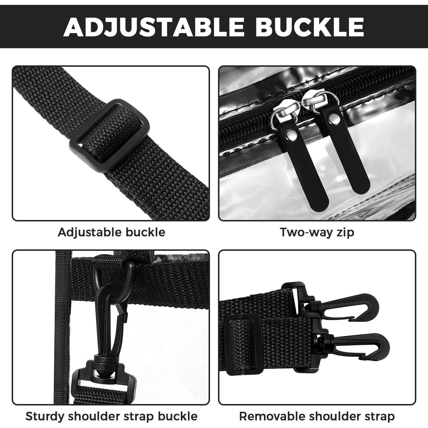 Bolsa Transparente Bagail Aprobada para Estadio 30x30x15 cm