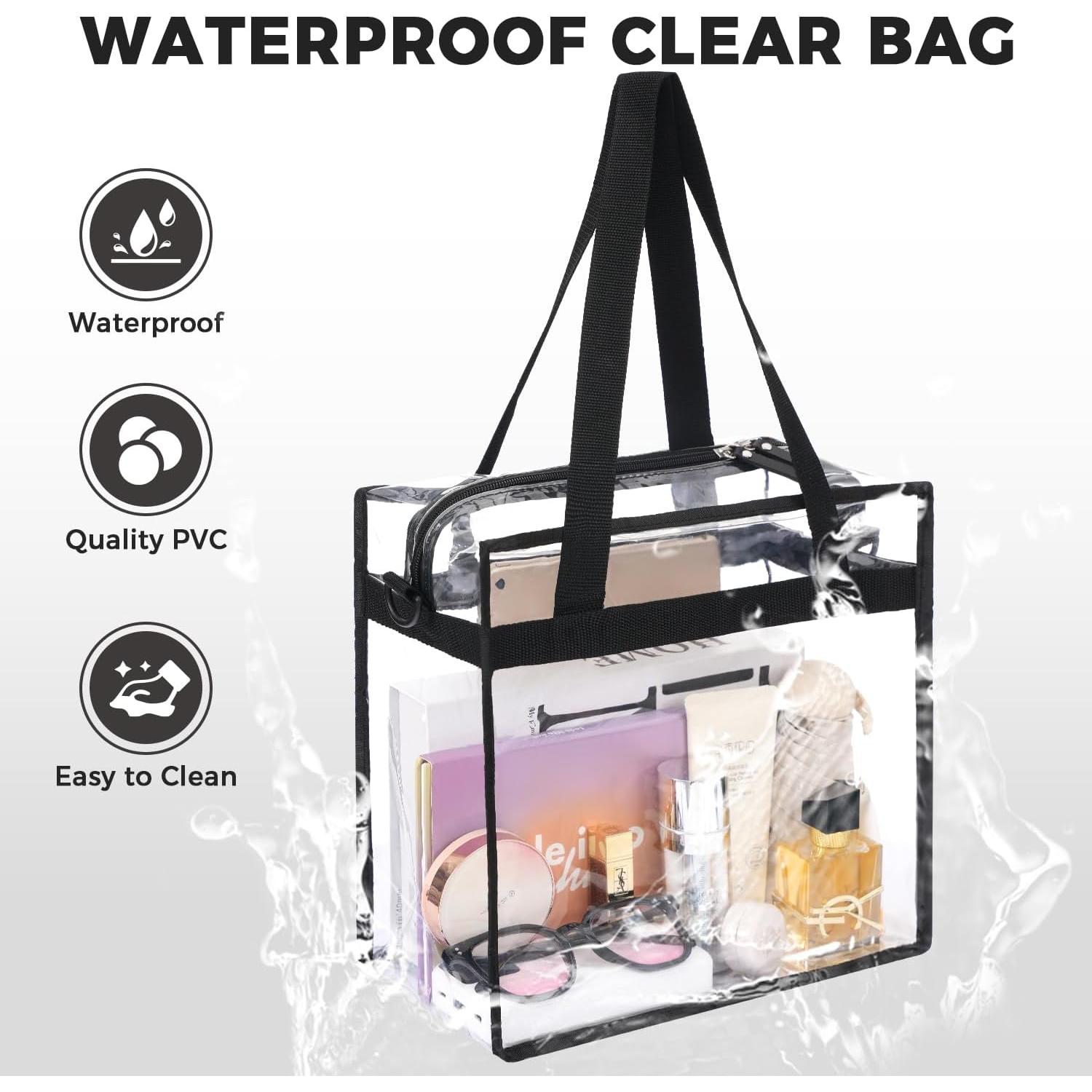 Bolsa Transparente Bagail Aprobada para Estadio 30x30x15 cm