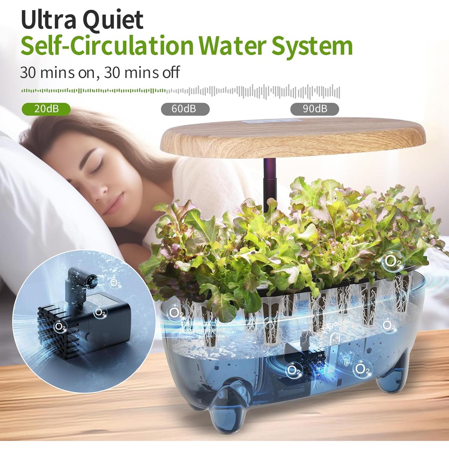 Sistema de Cultivo Hidropónico Dryades Z237 12 Cápsulas LED