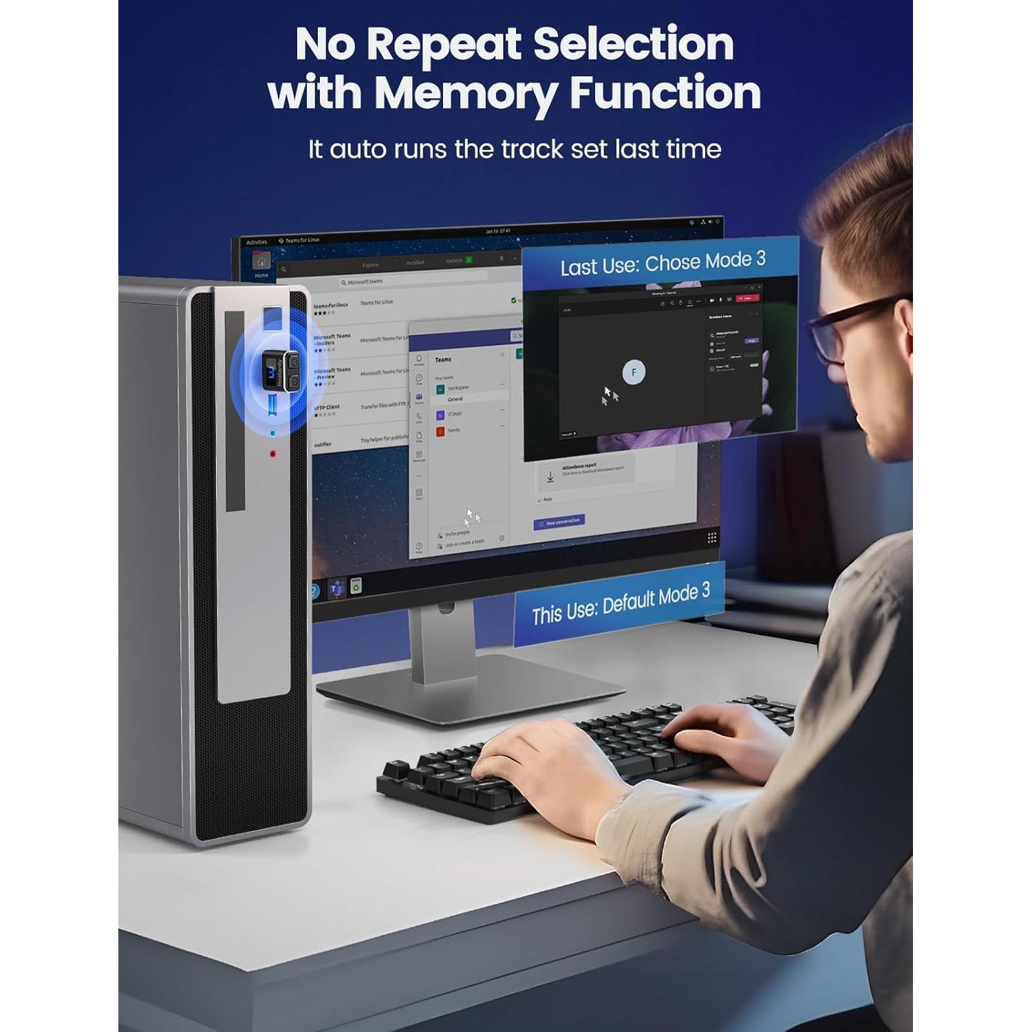 Mouse Jiggler Meatanty FM9051 Indetectable con LED