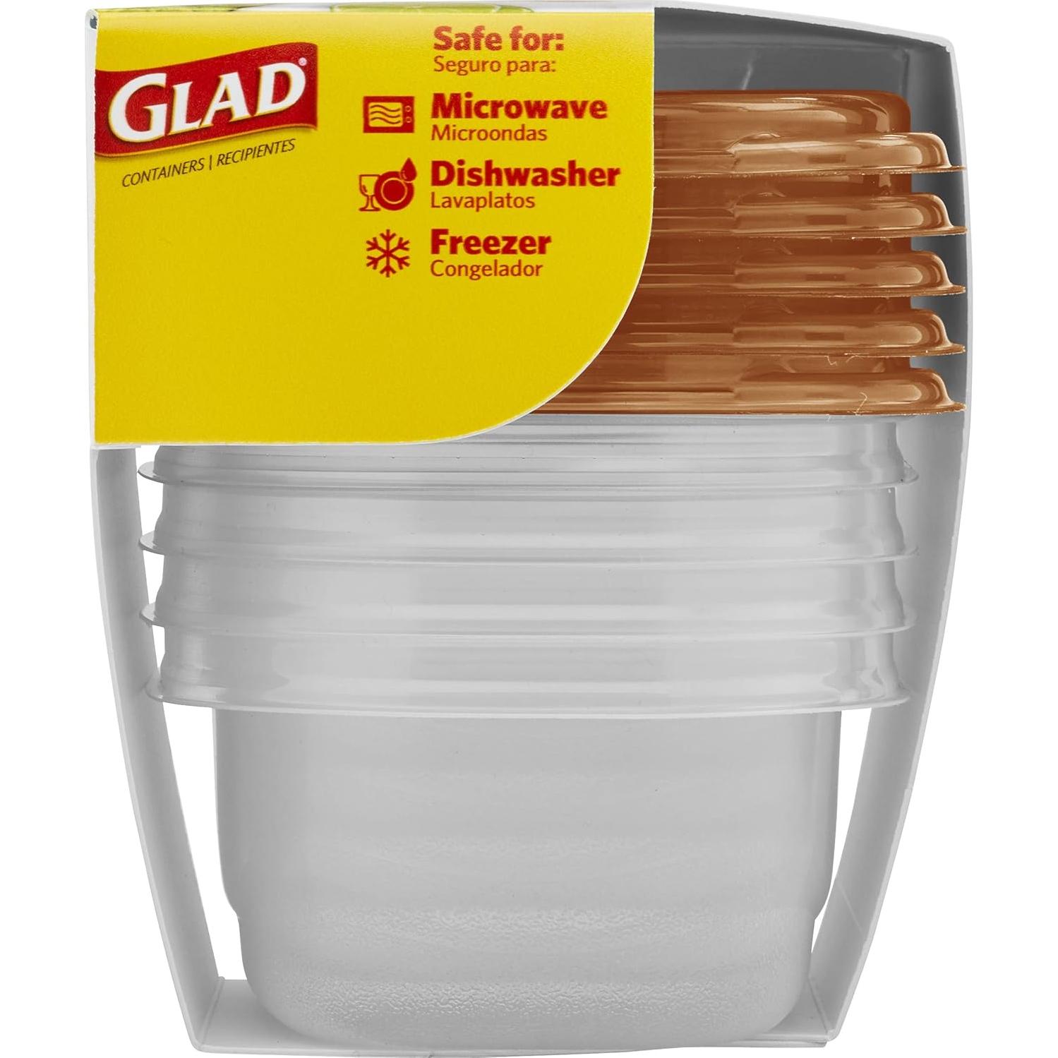 Contenedores de Almacenamiento GladWare Home 9 oz Set 6 Piezas