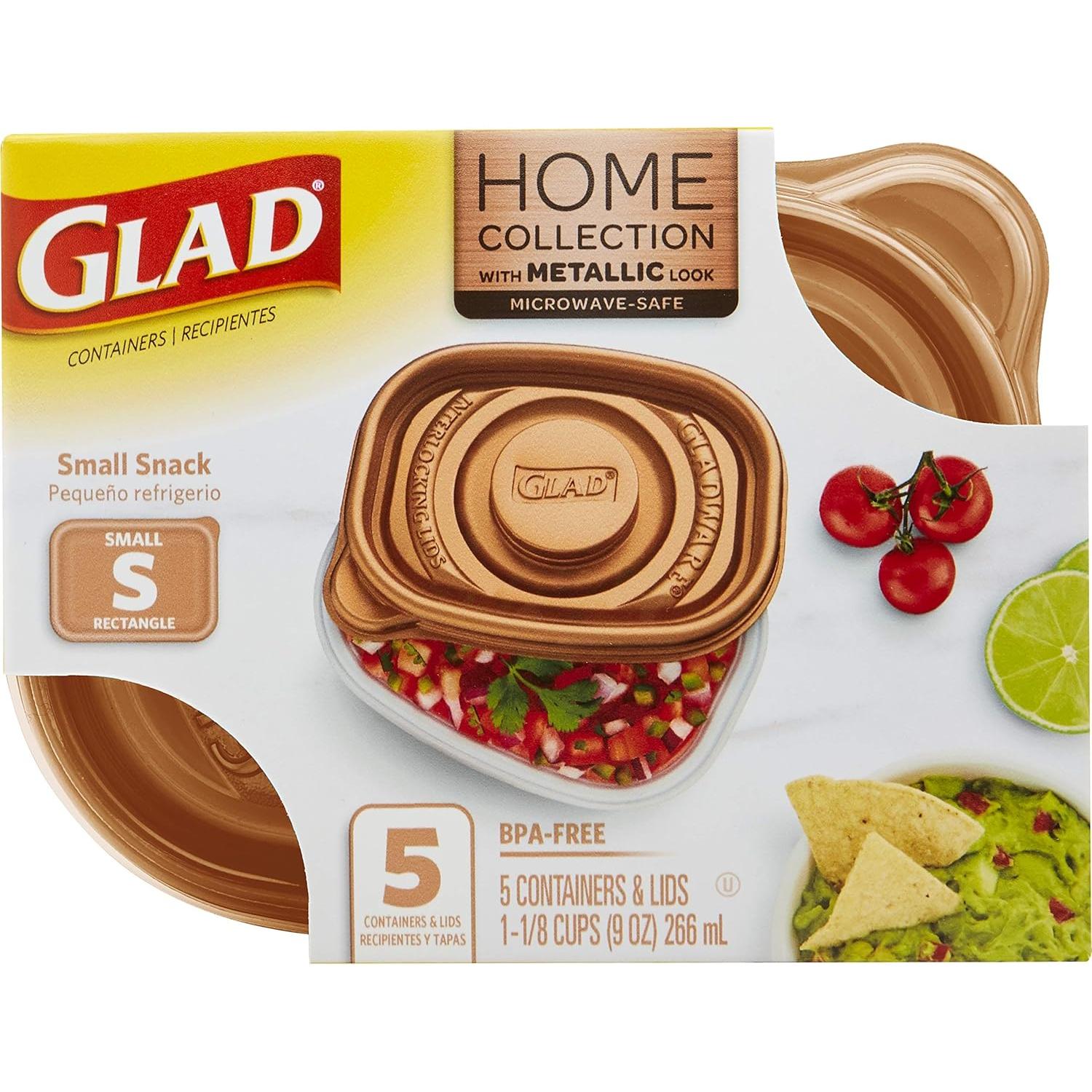 Contenedores de Almacenamiento GladWare Home 9 oz Set 6 Piezas