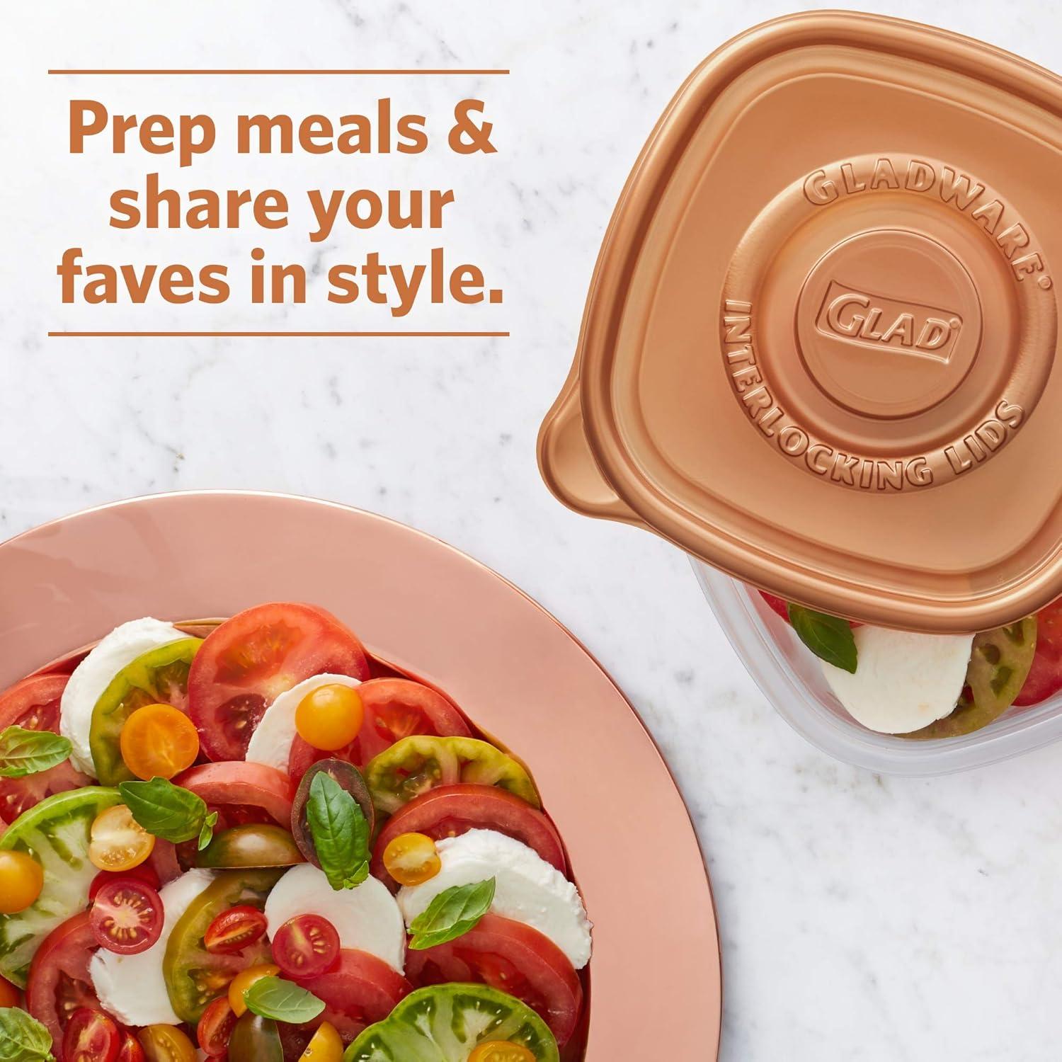 Contenedores de Almacenamiento GladWare Home 9 oz Set 6 Piezas