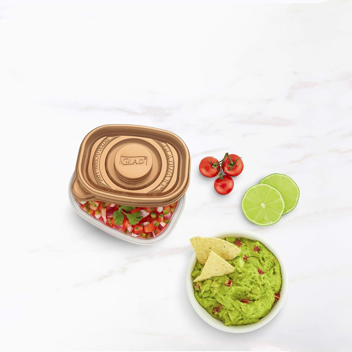 Contenedores de Almacenamiento GladWare Home 9 oz Set 6 Piezas