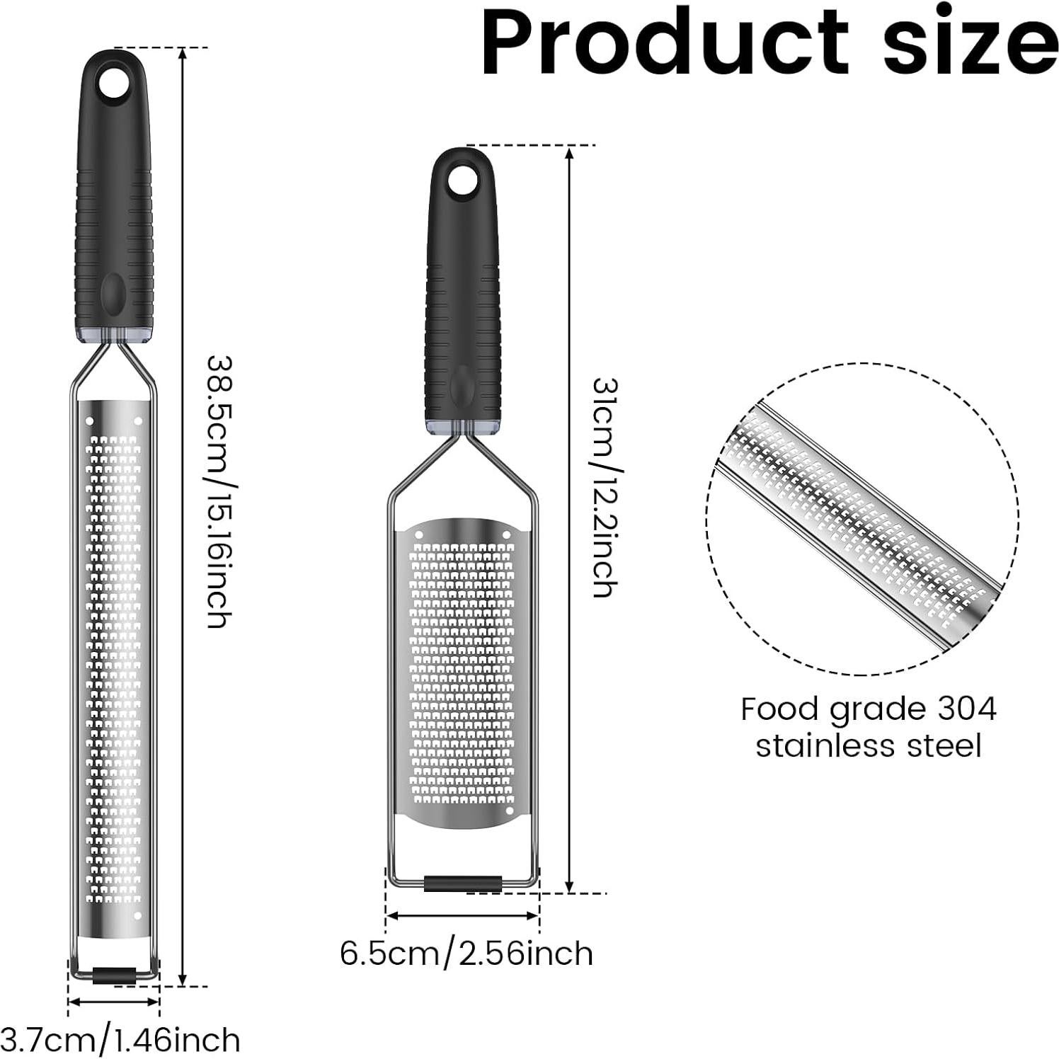 Rallador de Acero Inoxidable TKSDWBLTY 4 Piezas con Mango Antideslizante