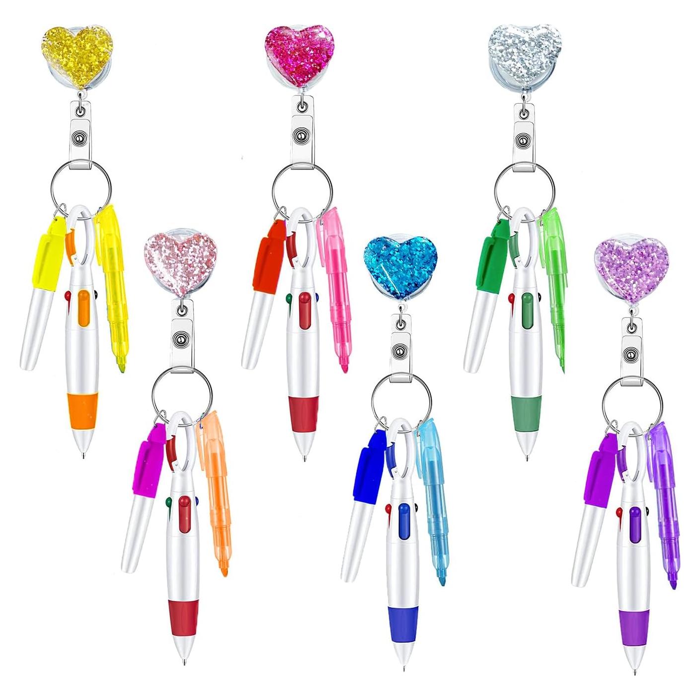 Kit de bolígrafos de enfermera Mivofun 6 piezas con brillo