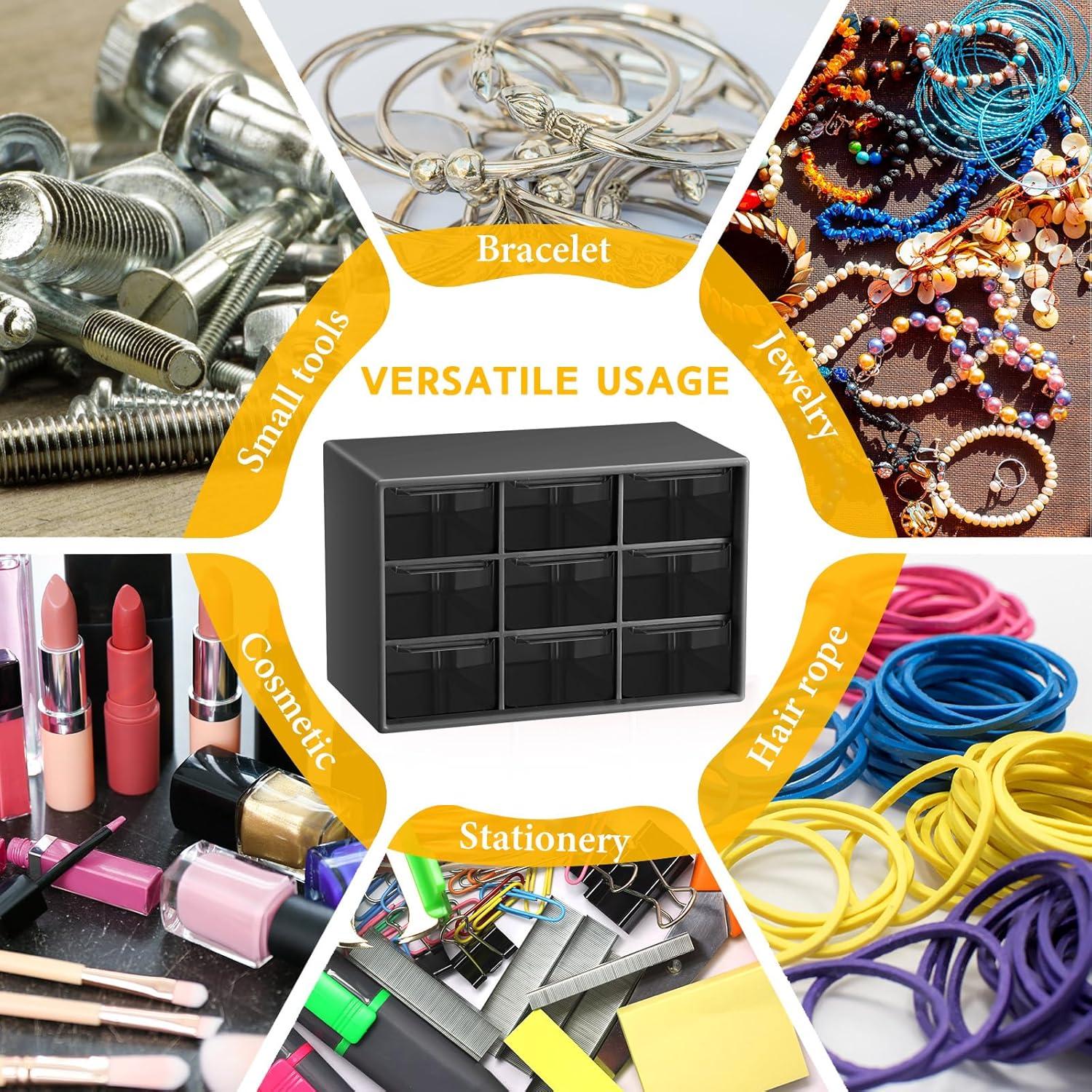 Organizador de Escritorio Wenqik 2 Pcs con 9 Cajones Transparentes