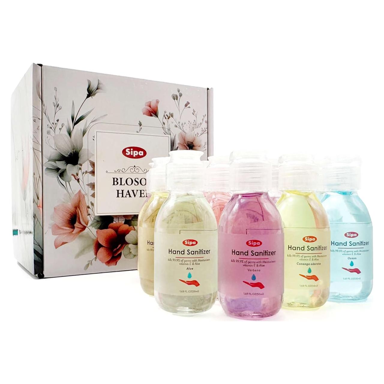 Desinfectante de Manos SIPA 50 ml - Paquete de 16, 8 Fragancias