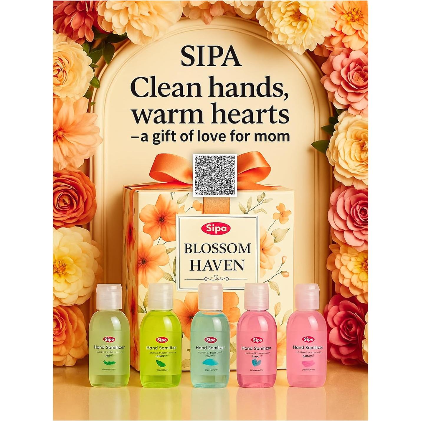 Desinfectante de Manos SIPA 50 ml - Paquete de 16, 8 Fragancias