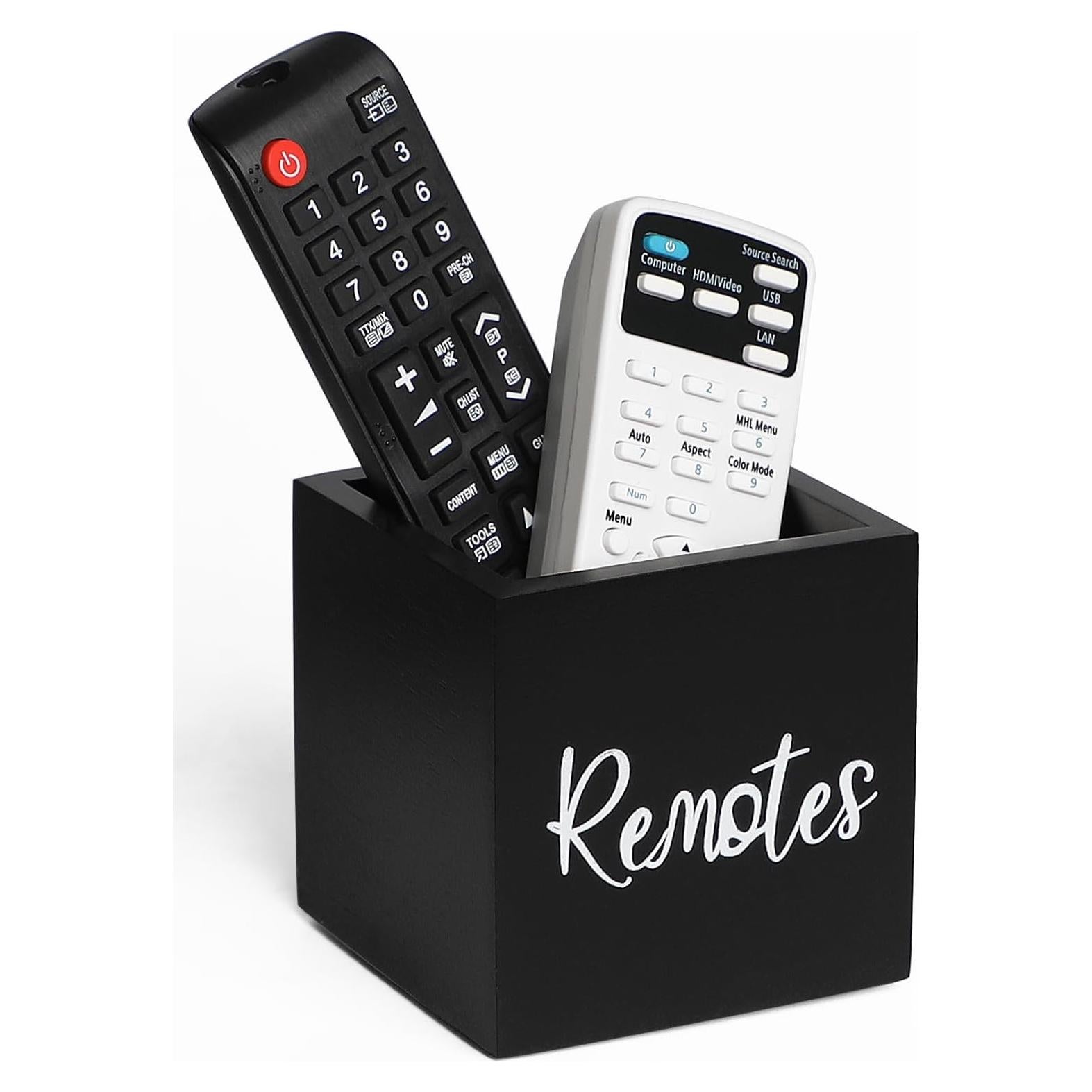 Soporte de Control Remoto de Madera LBEMEY Negro S