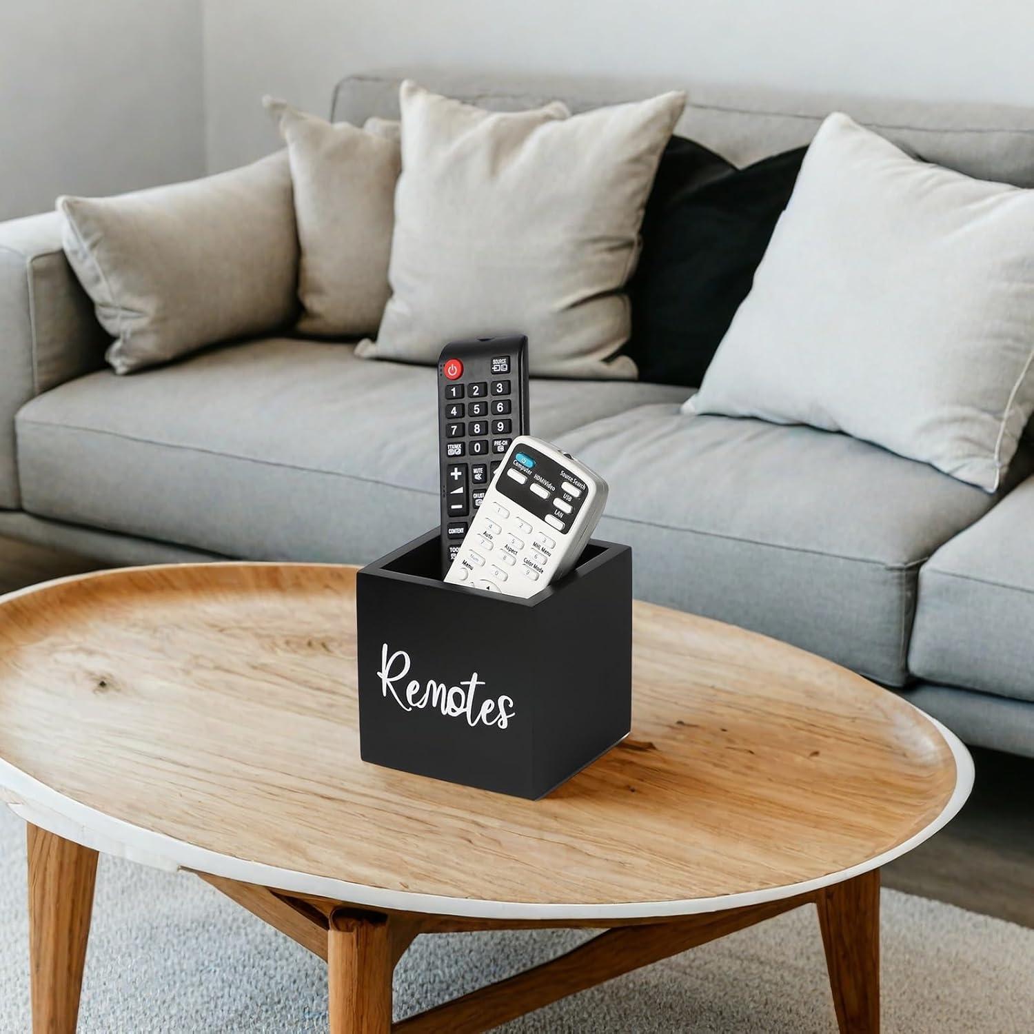 Soporte de Control Remoto de Madera LBEMEY Negro S