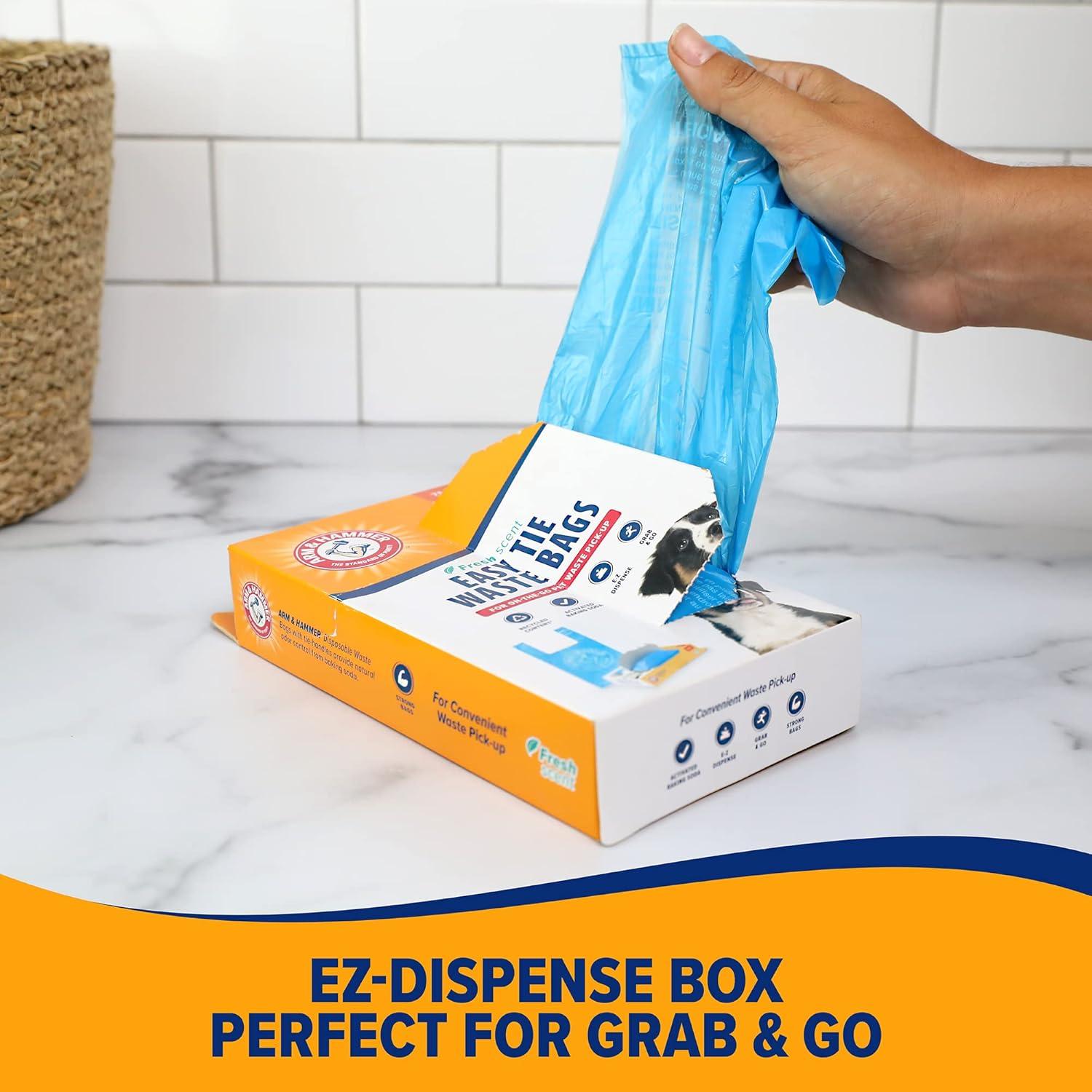 Bolsas de Desechos Easy-Tie Arm & Hammer 75 Unidades Azul