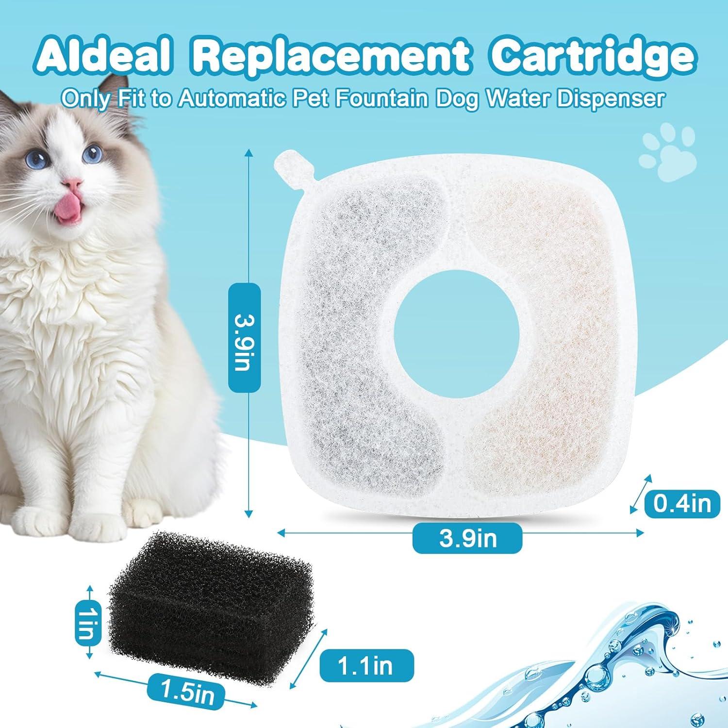 Paquete de 18 Filtros de Reemplazo ELXXROONM para Fuente de Agua Gatos