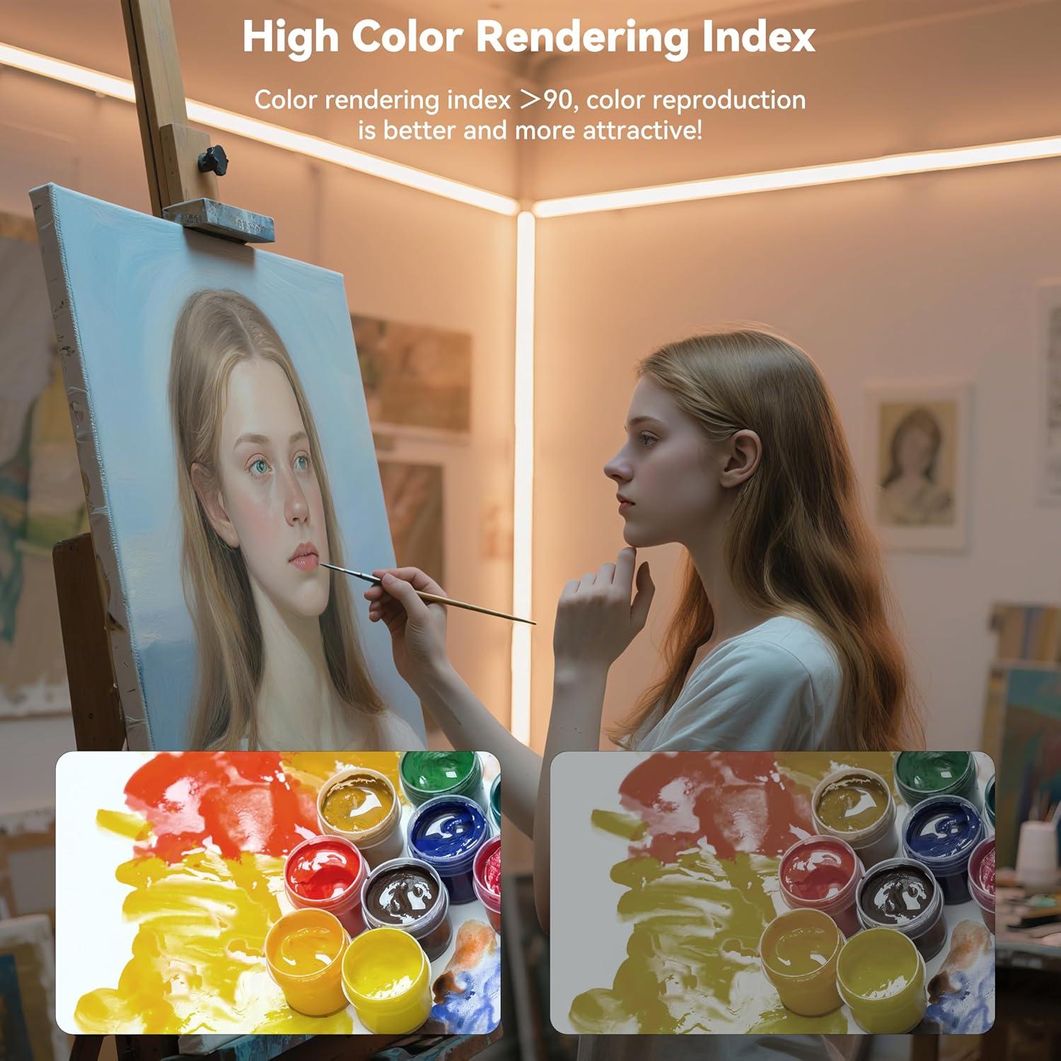 Tira LED COB 6.1m MIWISE 2700K Dimmable 24V Control Remoto