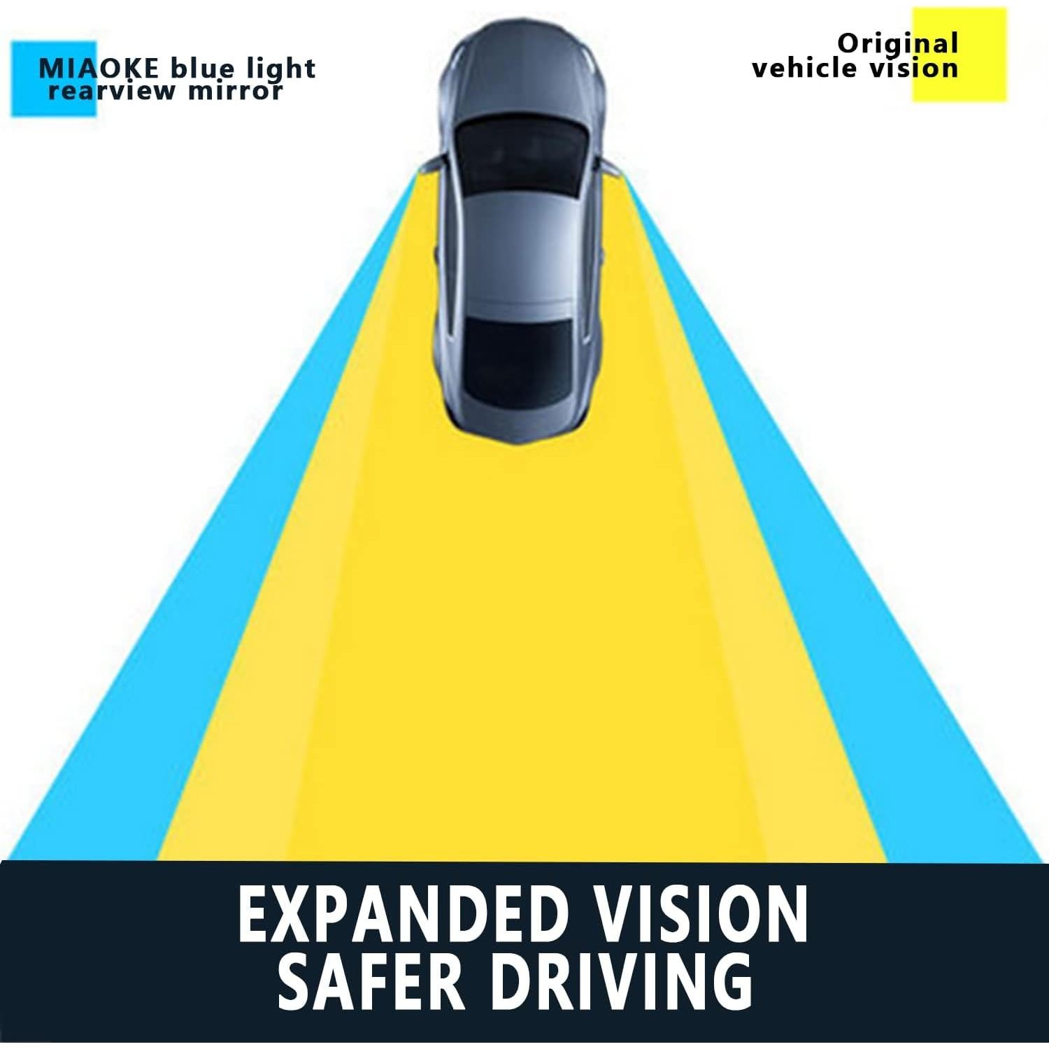 Espejo Retrovisor Antideslumbrante MIAOKE 30.48 cm Universal