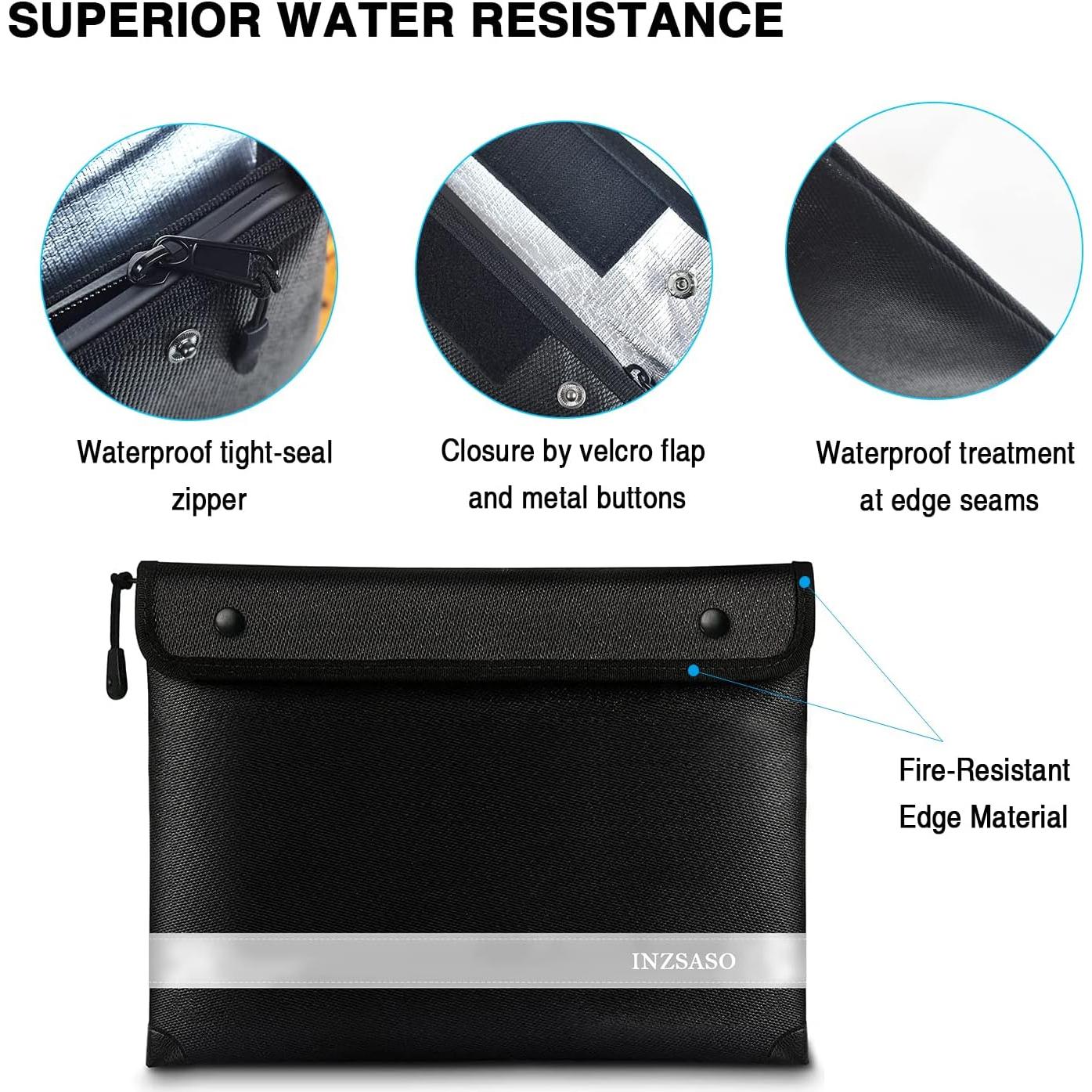 Bolsa de Documentos a Prueba de Fuego INZSASO 27.9x19.6cm