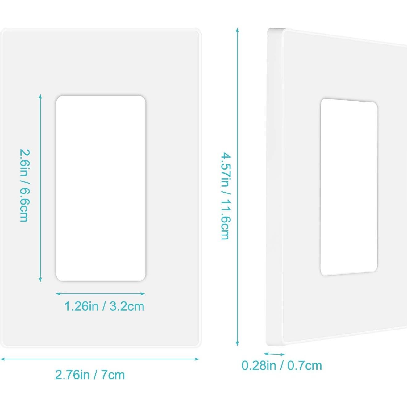 Paquete de 10 Placas de Pared Sin Tornillos MLLIZH 11.6x7 cm