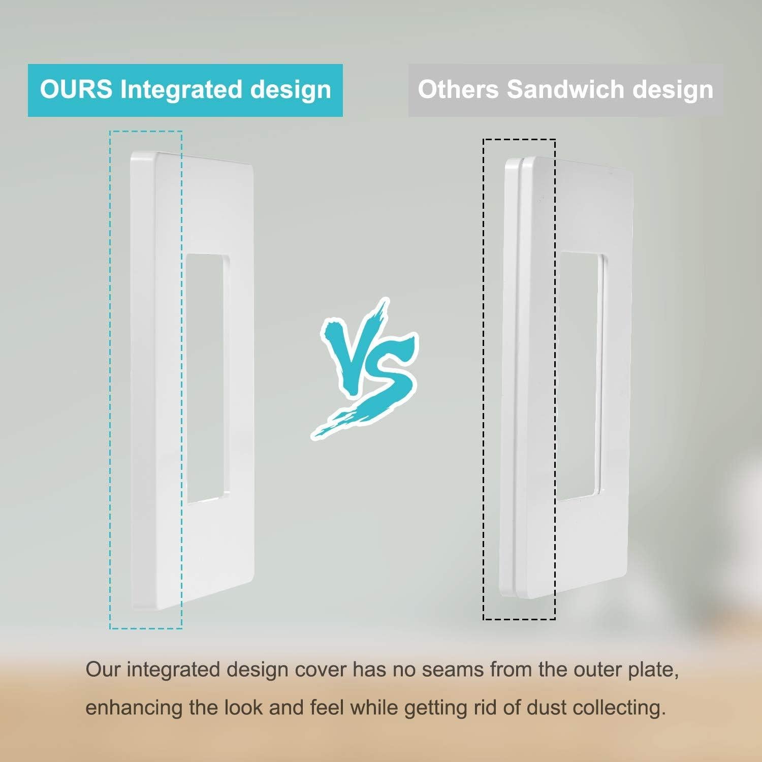 Paquete de 10 Placas de Pared Sin Tornillos MLLIZH 11.6x7 cm