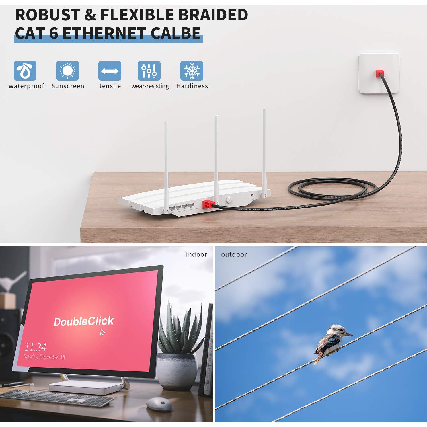 Cable Ethernet Cat6 XXONE 3m Blindado Impermeable RJ45