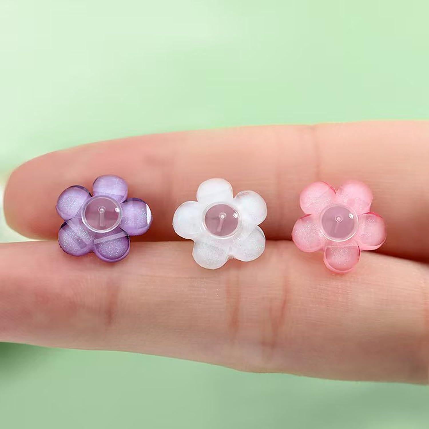 Soportes de lóbulos de oreja hipoalergénicos Qualima 3-en-1 Color