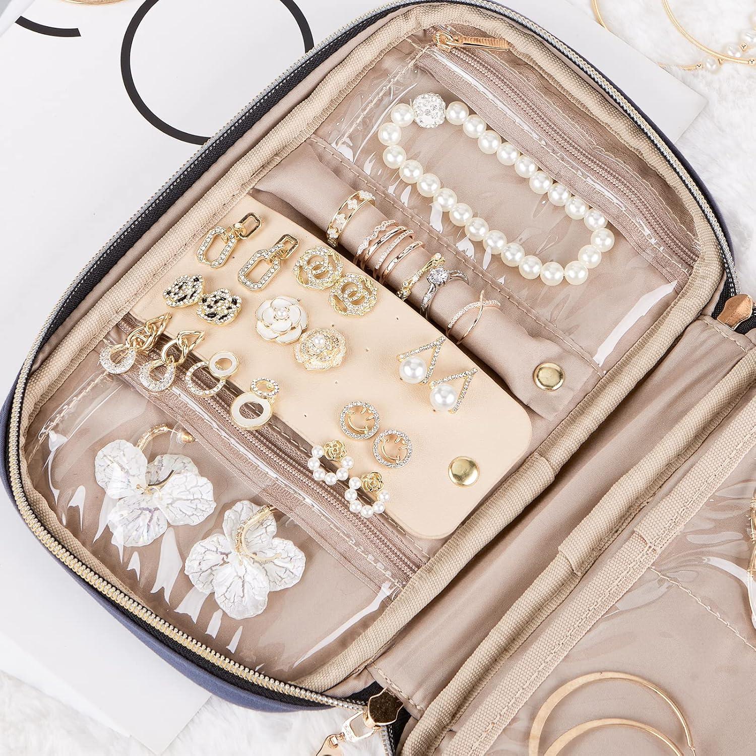 Estuche de Joyería NISHEL Azul Egeo Compacto 24.1x14cm