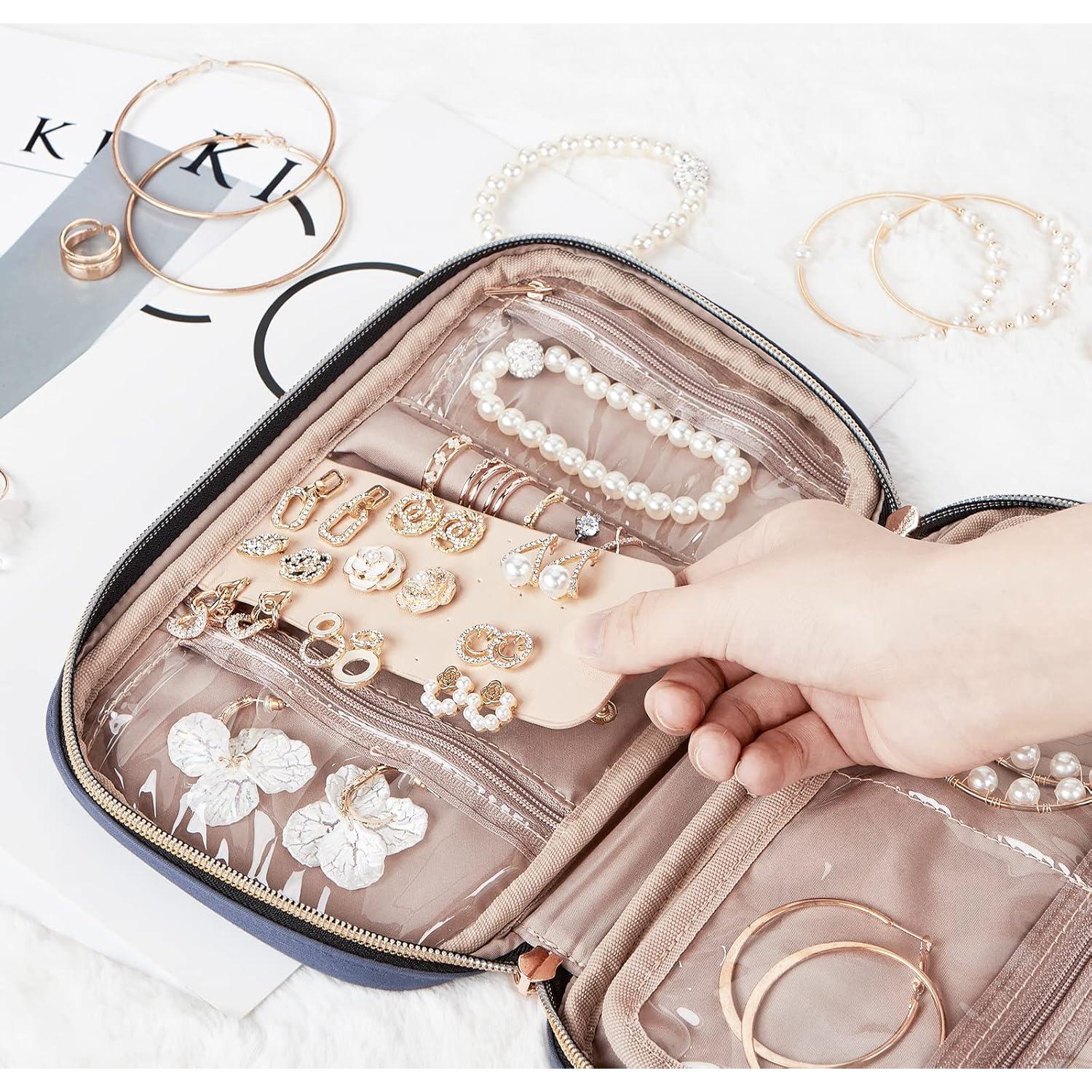 Estuche de Joyería NISHEL Azul Egeo Compacto 24.1x14cm