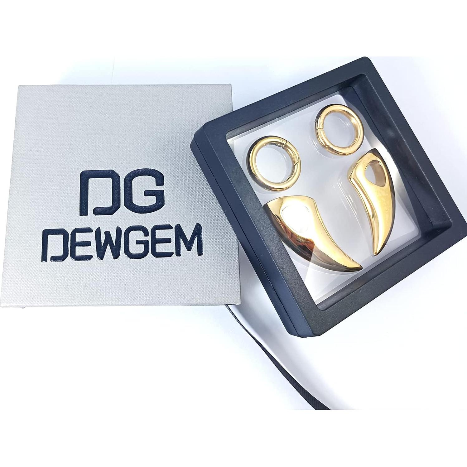 Medidores de oreja colgantes DEWGEM 6G 4mm - 35g oro